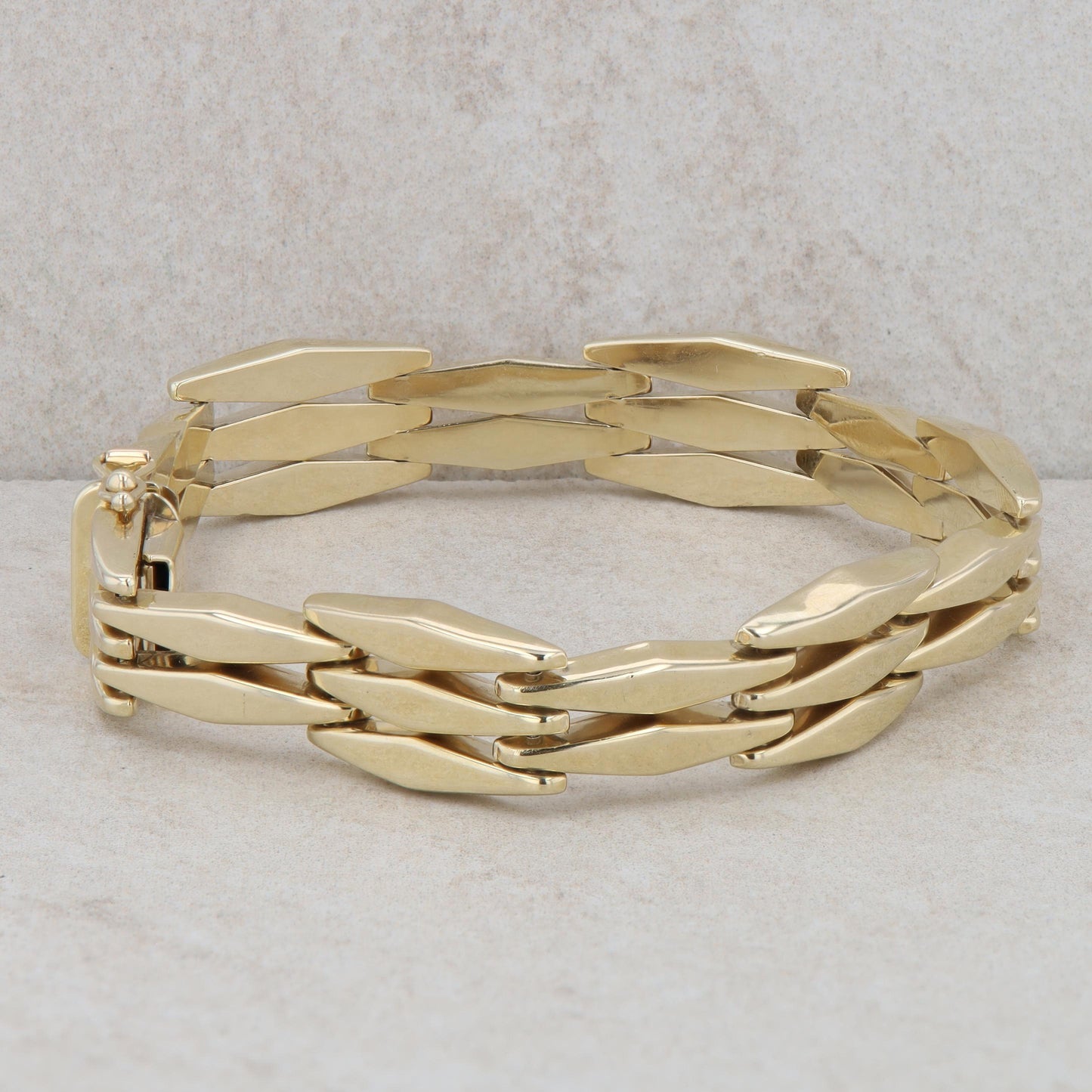 14k Yellow Gold Link Fashion Bracelet 15.9g