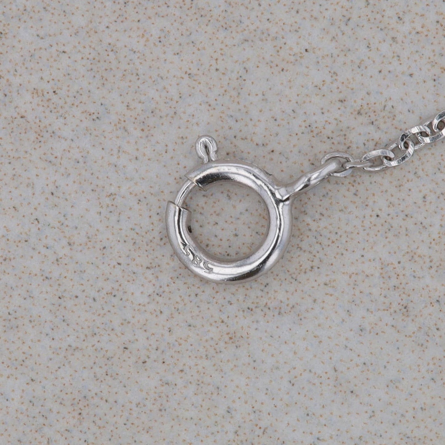 14k White Gold Diamond by the Yard Anklet Bracelet