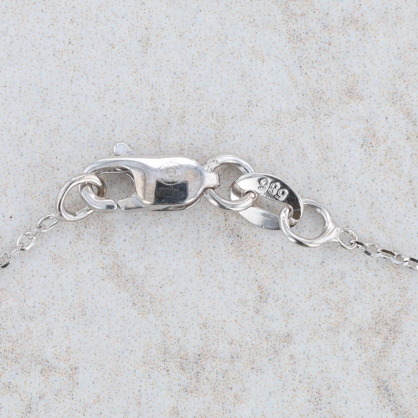 14k White Gold Diamond By The Yard Station Bracelet/Anklet