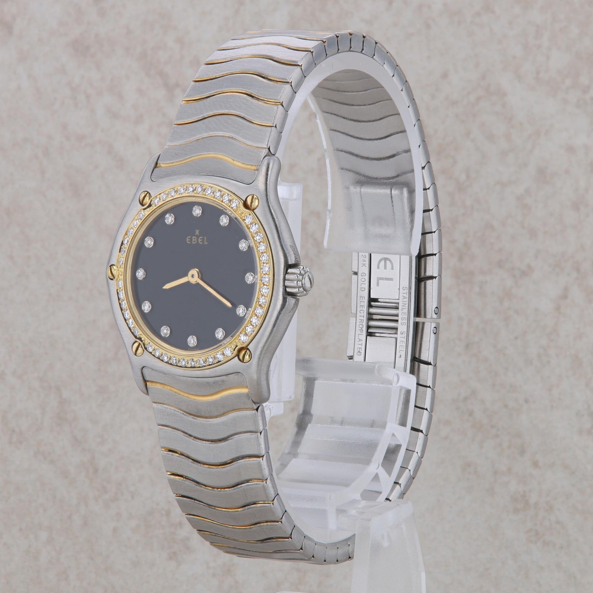 18k Yellow Gold and Stainless Steel Ebel Watch