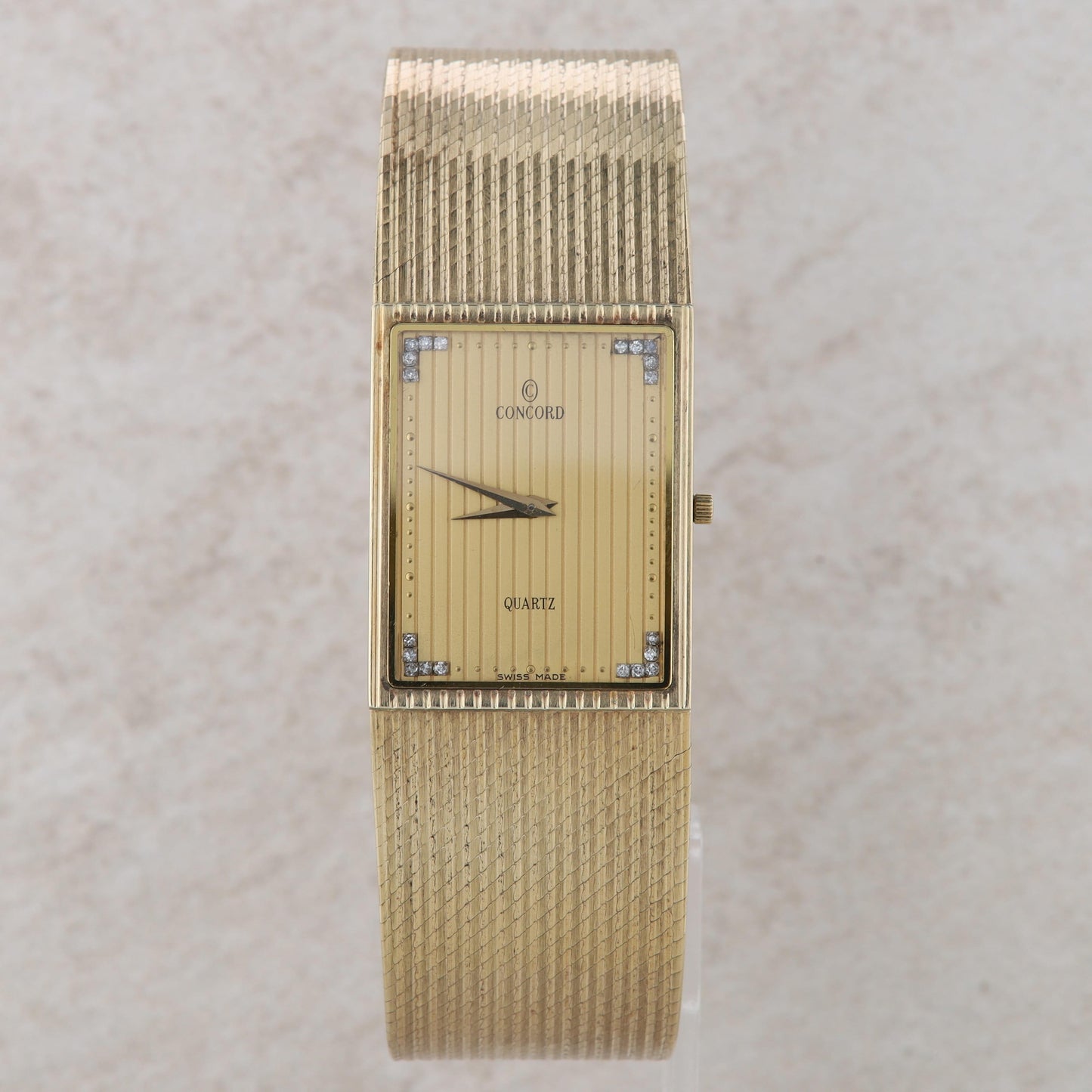 14k Yellow Gold Concord Diamond Watch