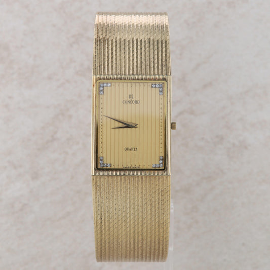 14k Yellow Gold Concord Diamond Watch