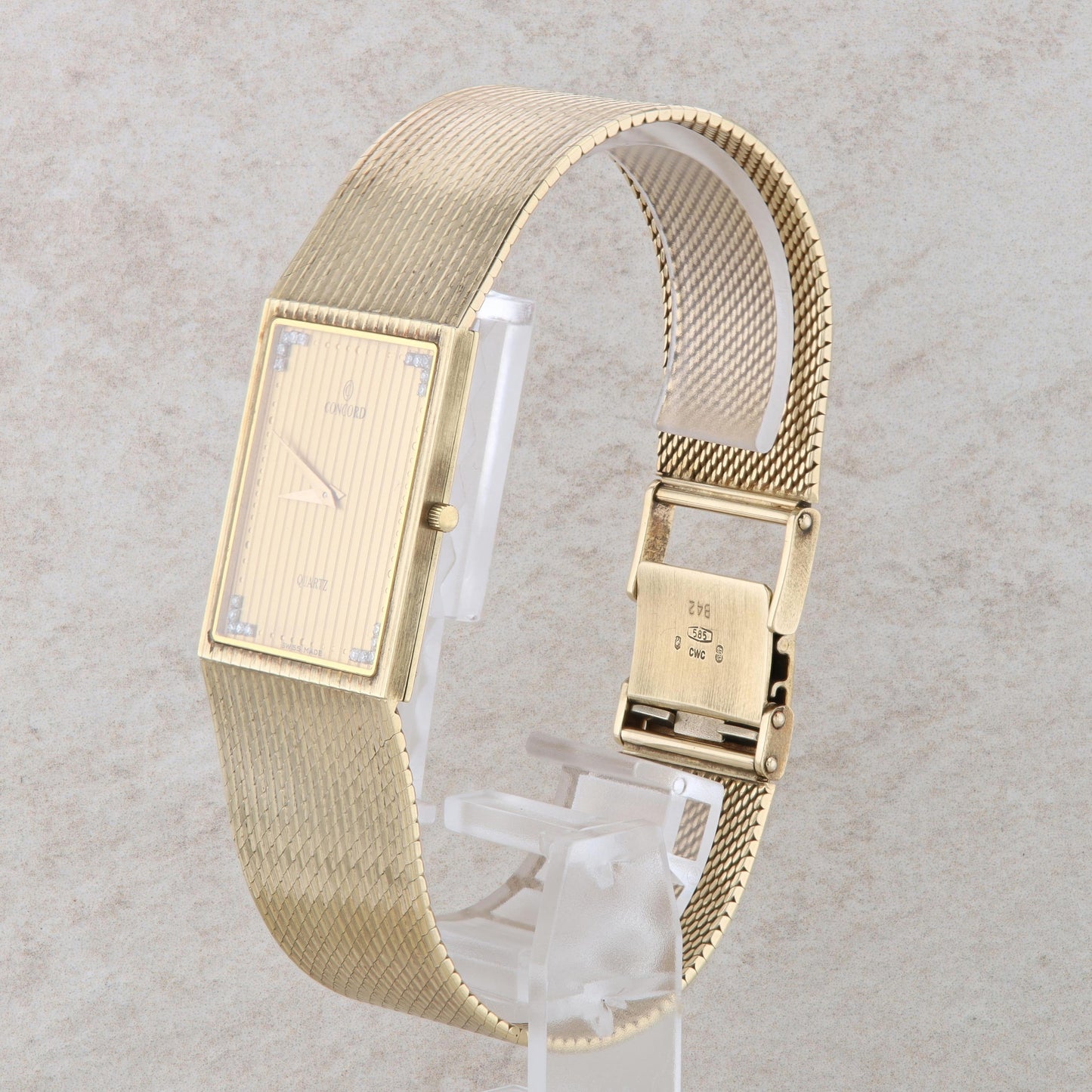 14k Yellow Gold Concord Diamond Watch