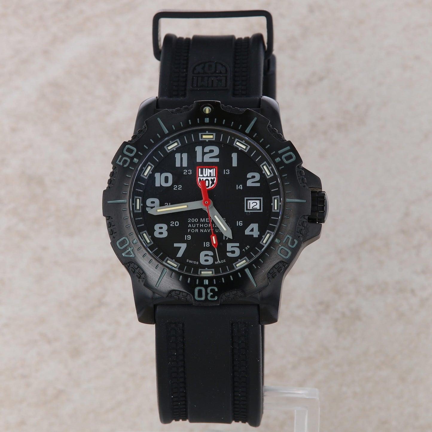 Luminox Men's 'Authorized for Navy Use/ANU' Black Dive Watch Series 4220