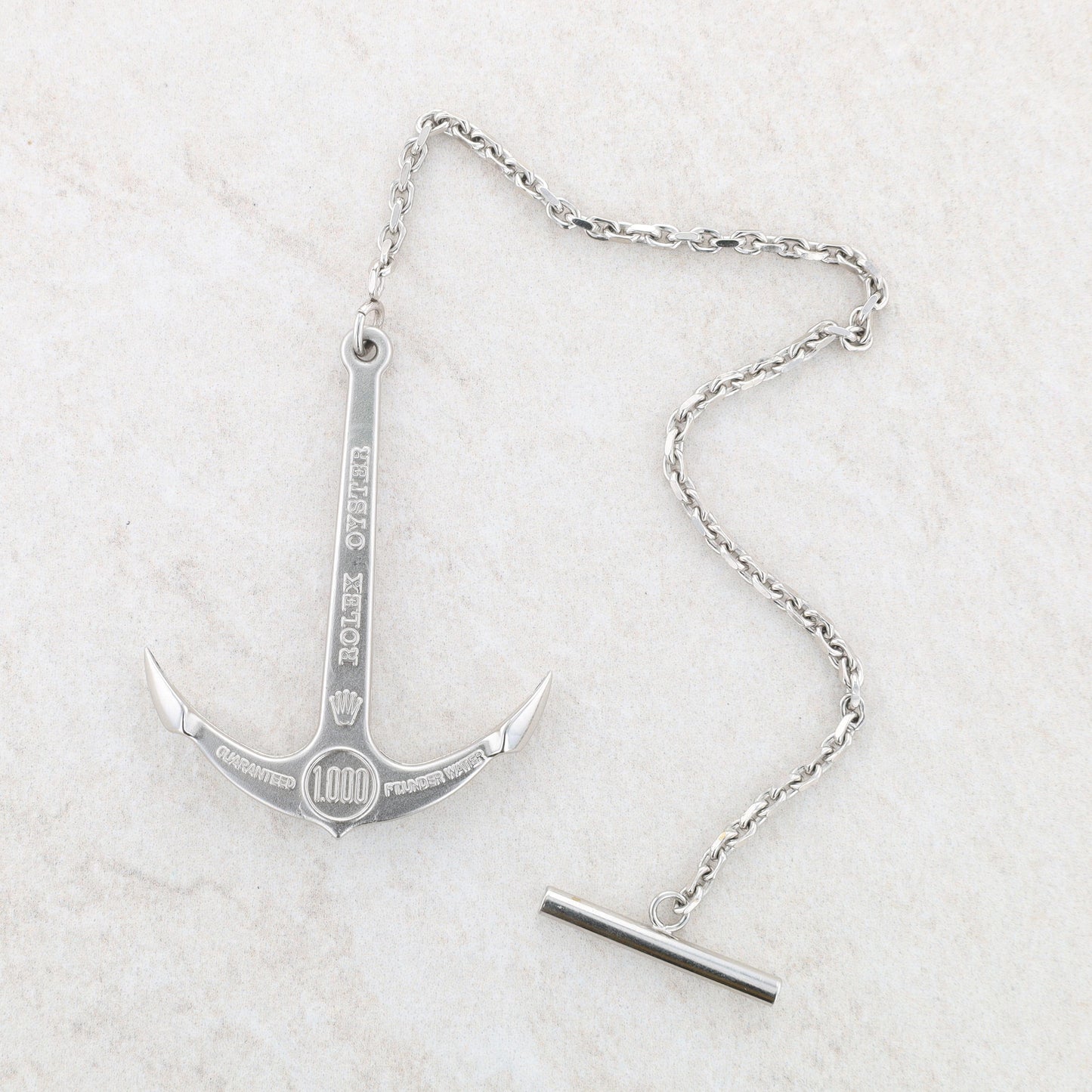 Rolex Oyster 1,000ft/300 Meters Stainless Steel Anchor With Chain