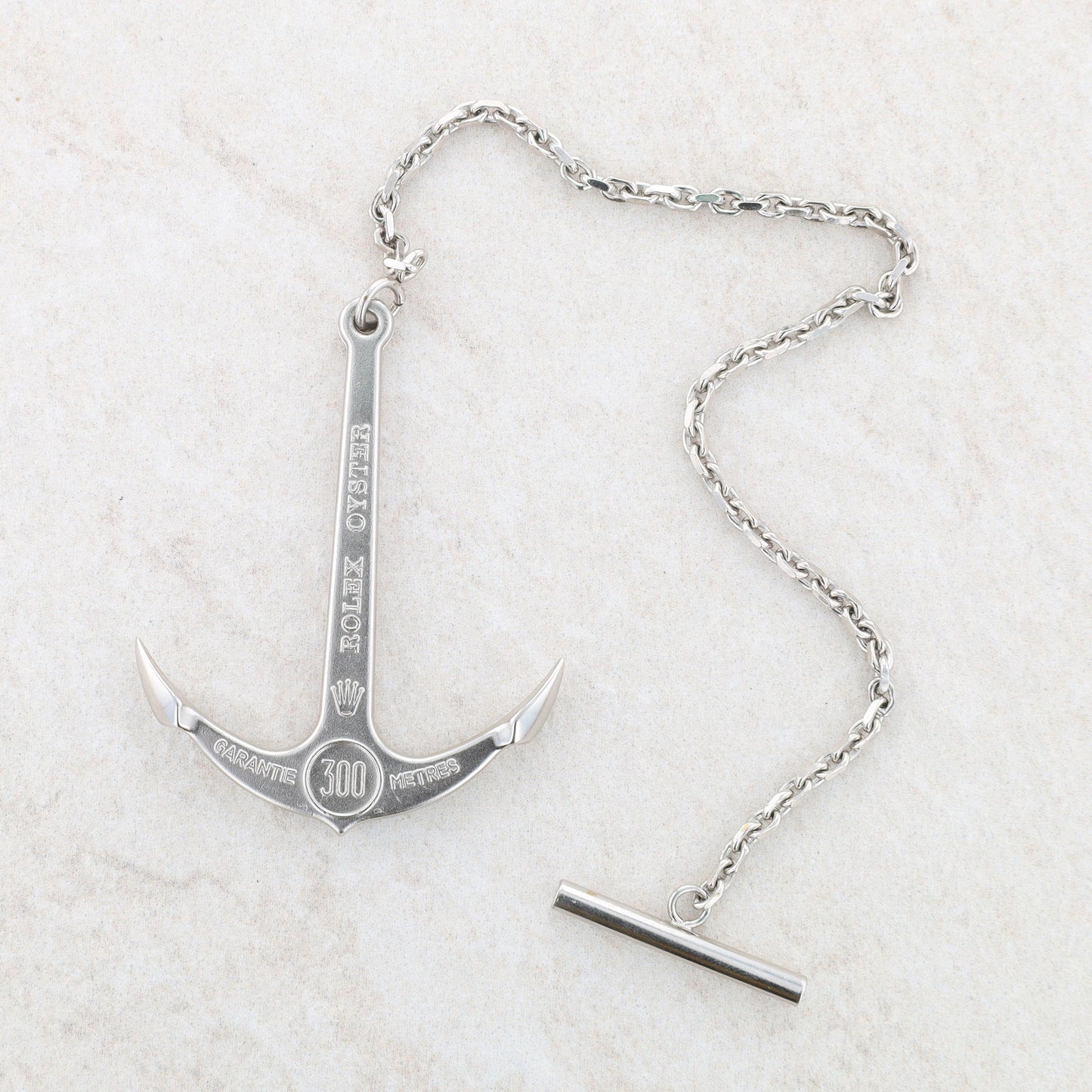 Rolex Oyster 1,000ft/300 Meters Stainless Steel Anchor With Chain