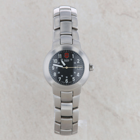 Swiss Army Victorinox Maverick Stainless Steel Black Dial Men's Watch
