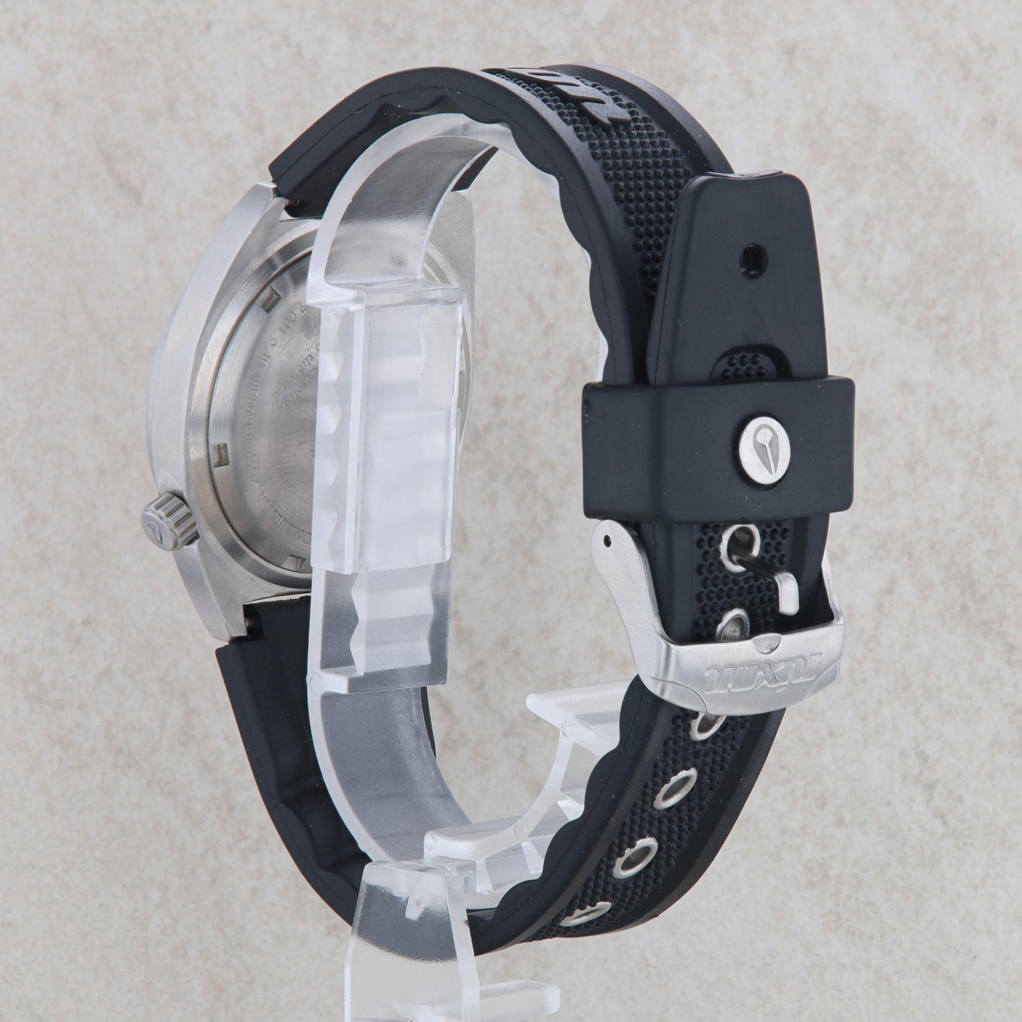 Nixon Orange Dial Clutch Exactly Rubber Strap Watch