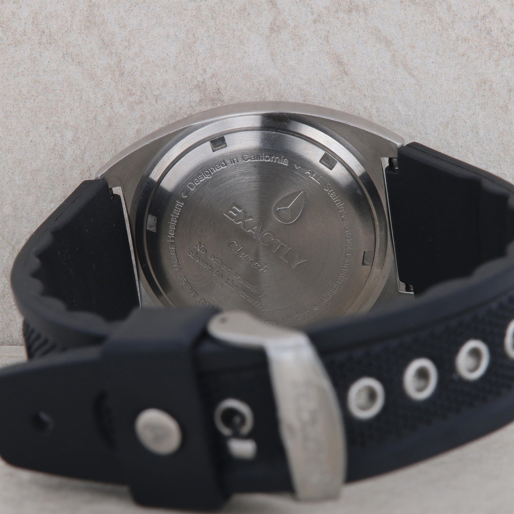 Nixon Orange Dial Clutch Exactly Rubber Strap Watch