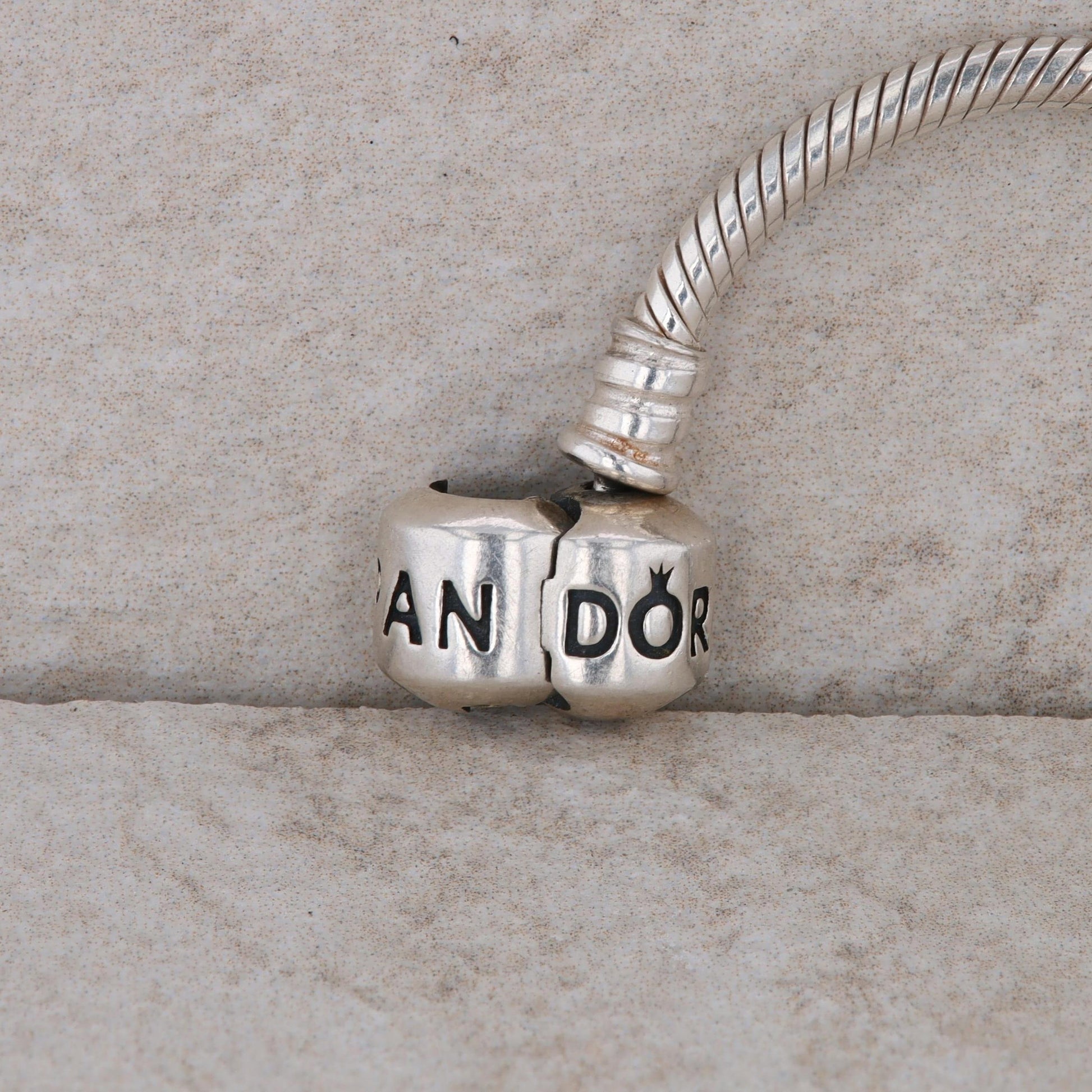 Sterling Silver Pandora Moments Snake Chain Charm Bracelet
