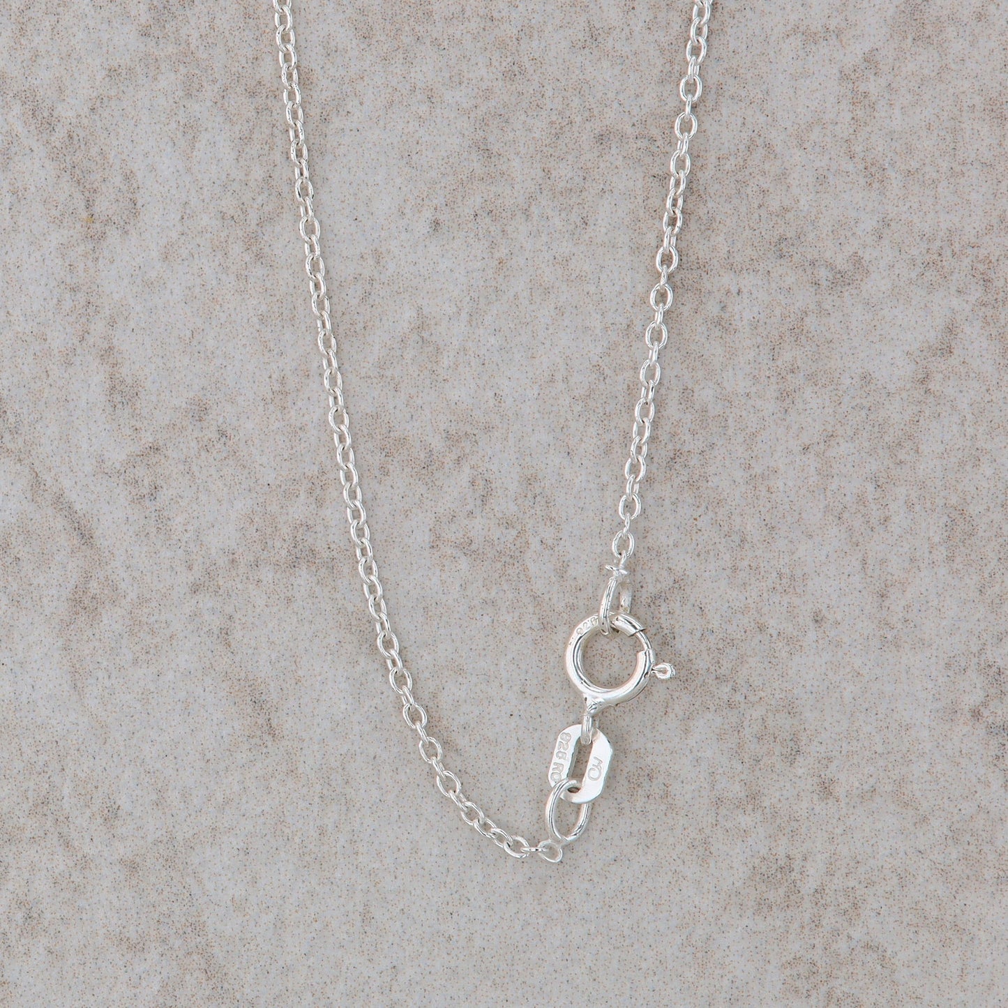 Sterling Silver Key Pendant with Sterling Silver Cable Chain