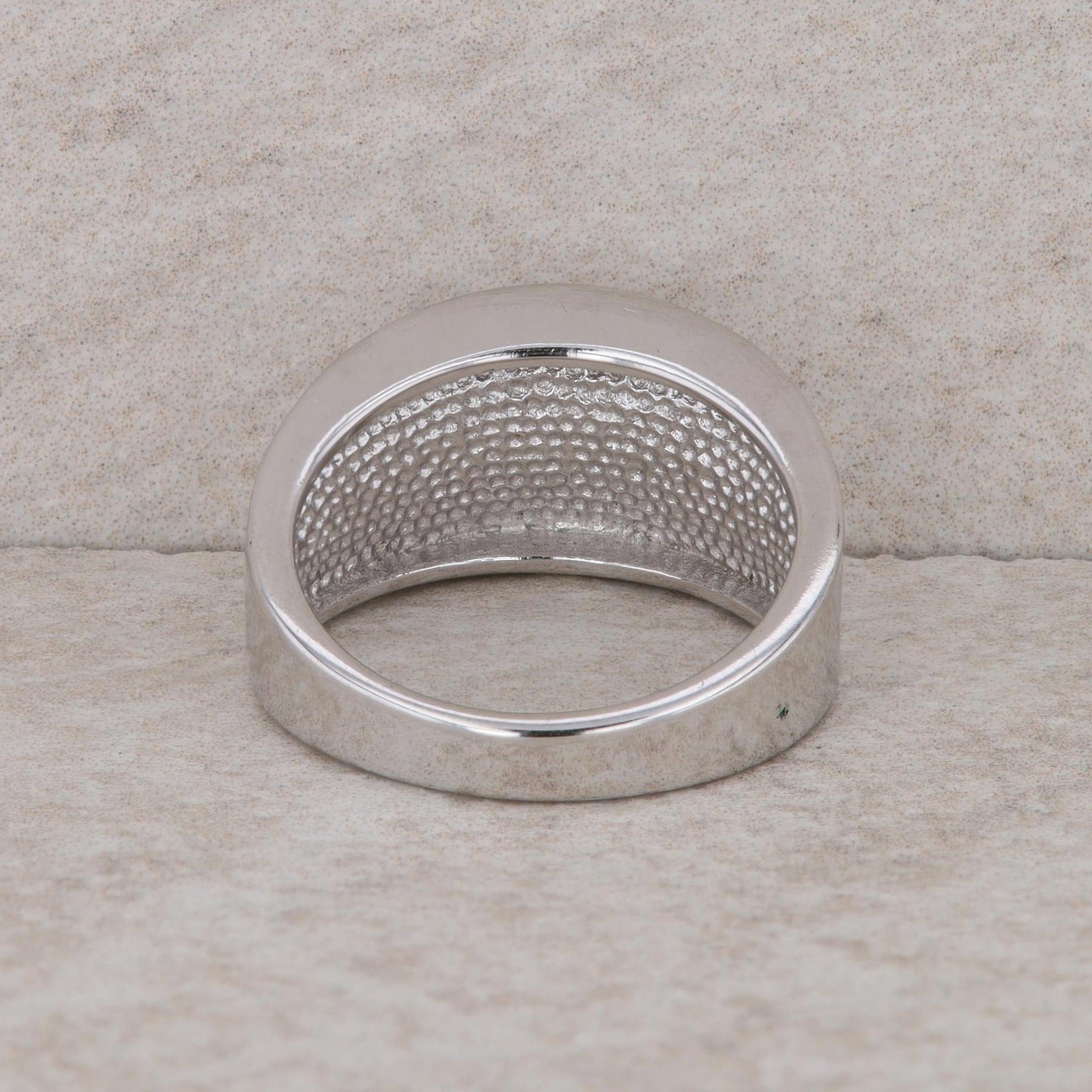 Sterling Silver Statement Concave Wide Style Ring 7.25g