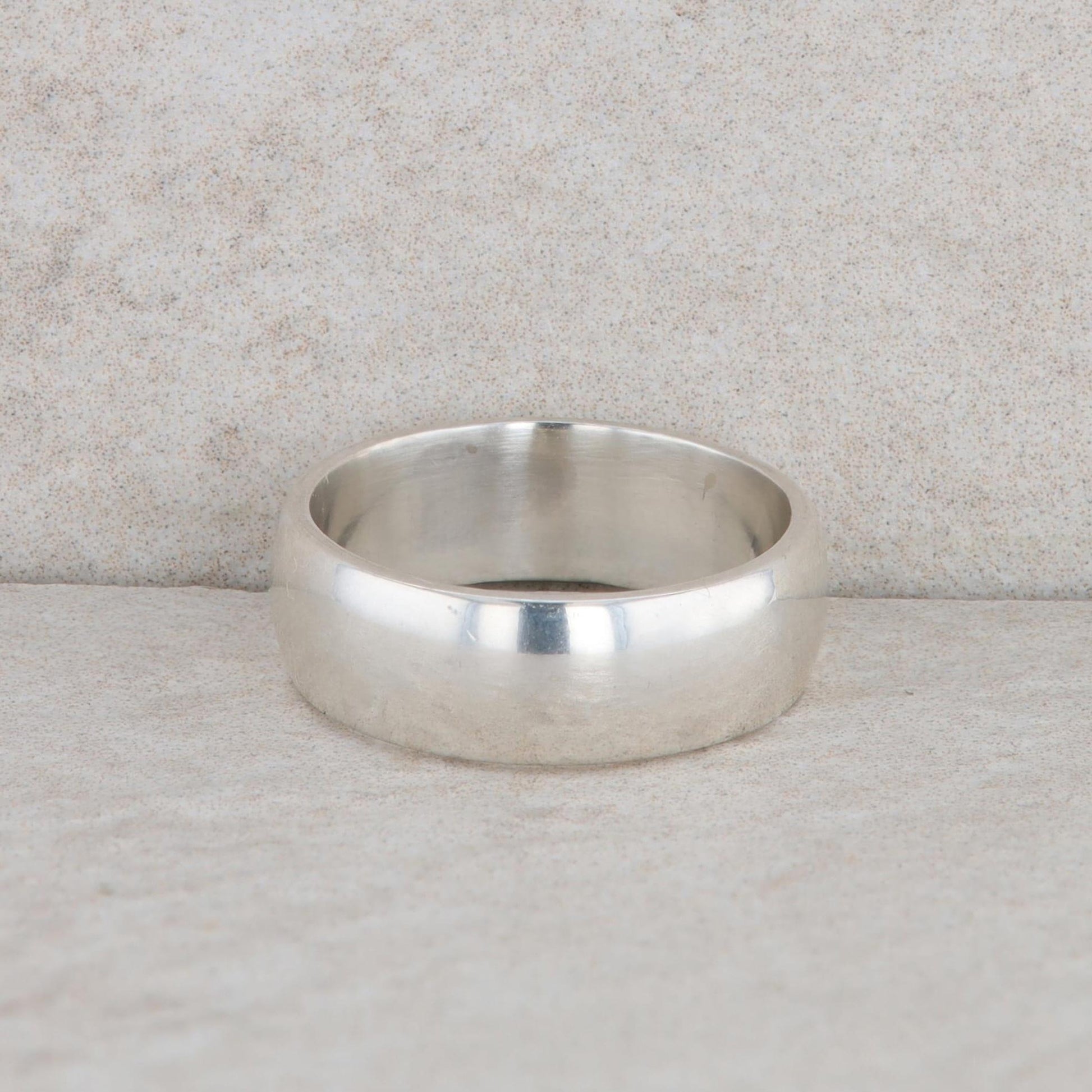 Sterling Silver Polished Wide Band 4.05g
