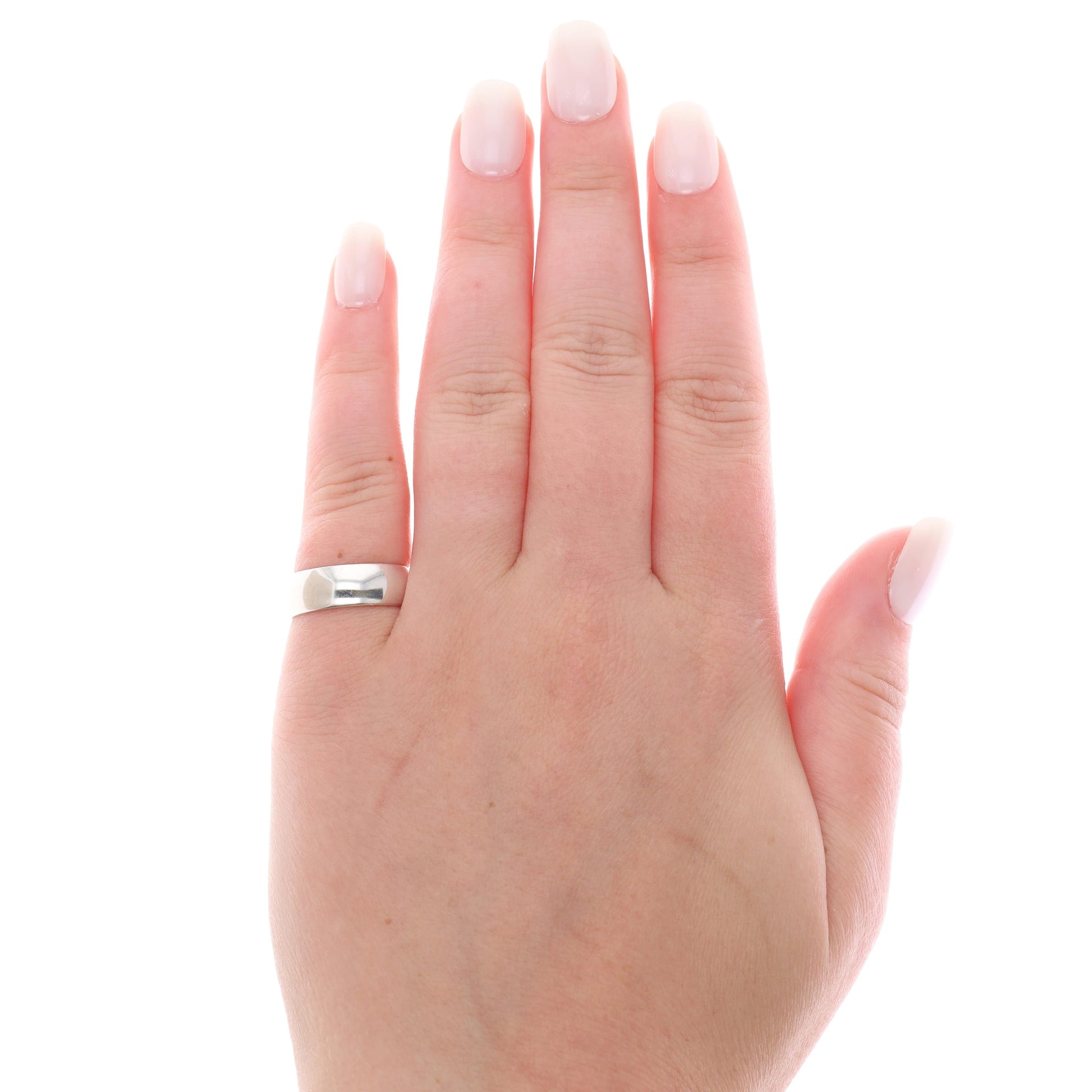 Sterling Silver Polished Wide Band 4.05g
