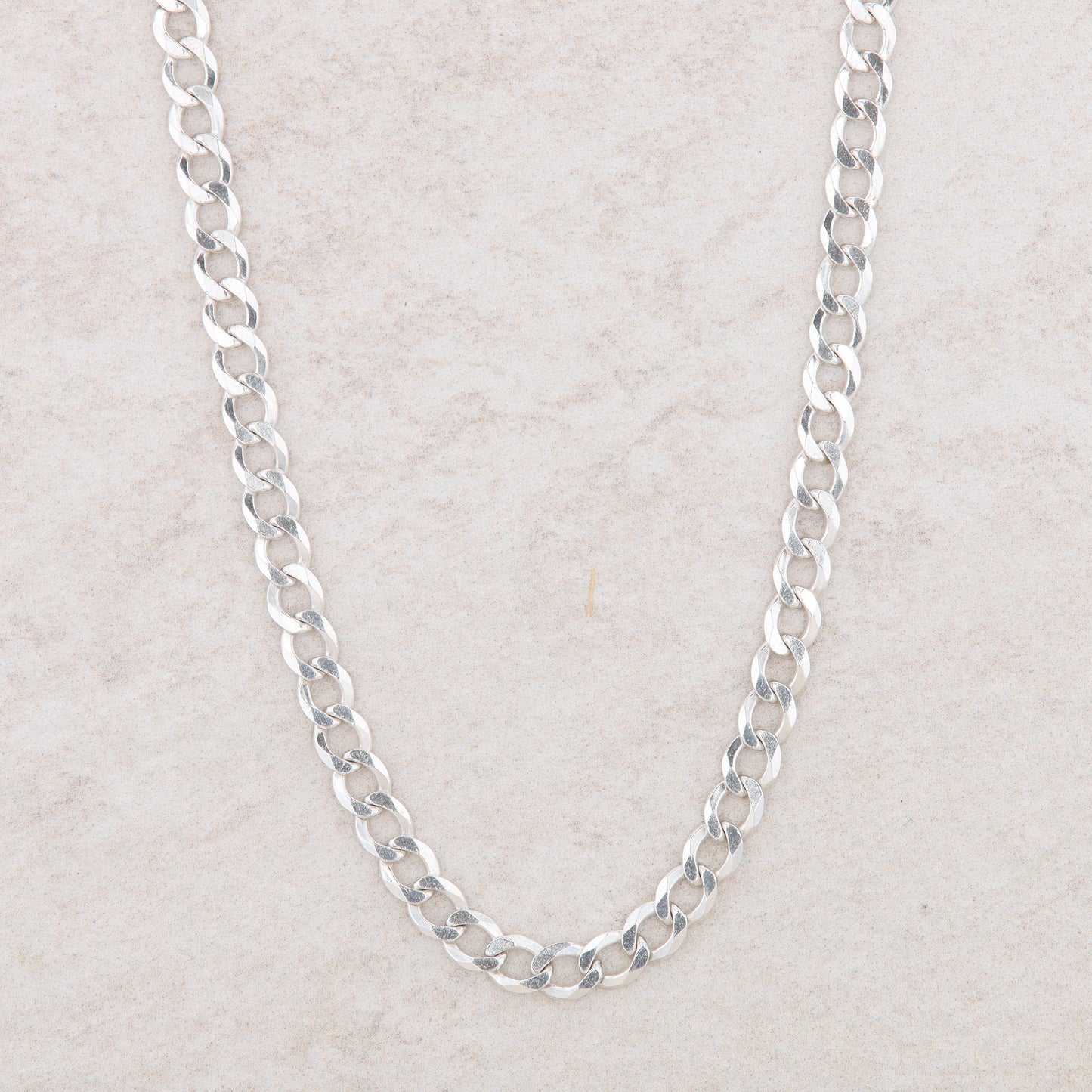 Sterling Silver Curb Men's Chain 20" 16.20g