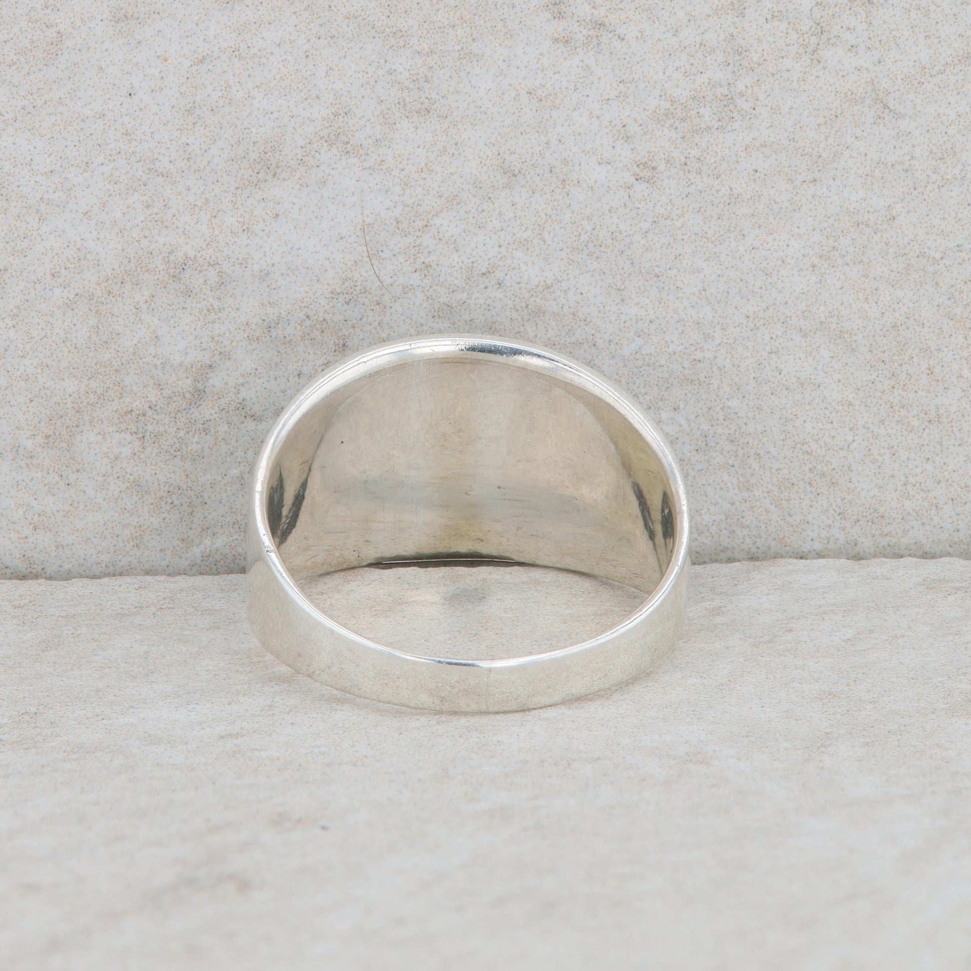 Sterling Silver Abalone Shell Inlay Ring