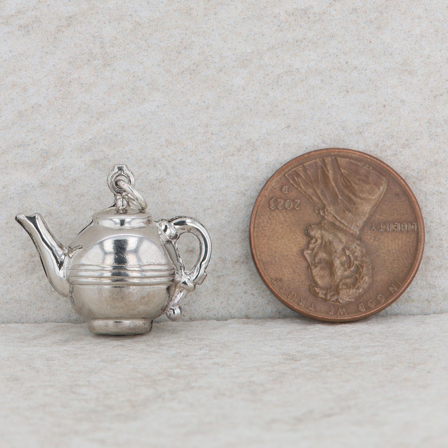 Sterling Silver Teapot Charm 2.20g