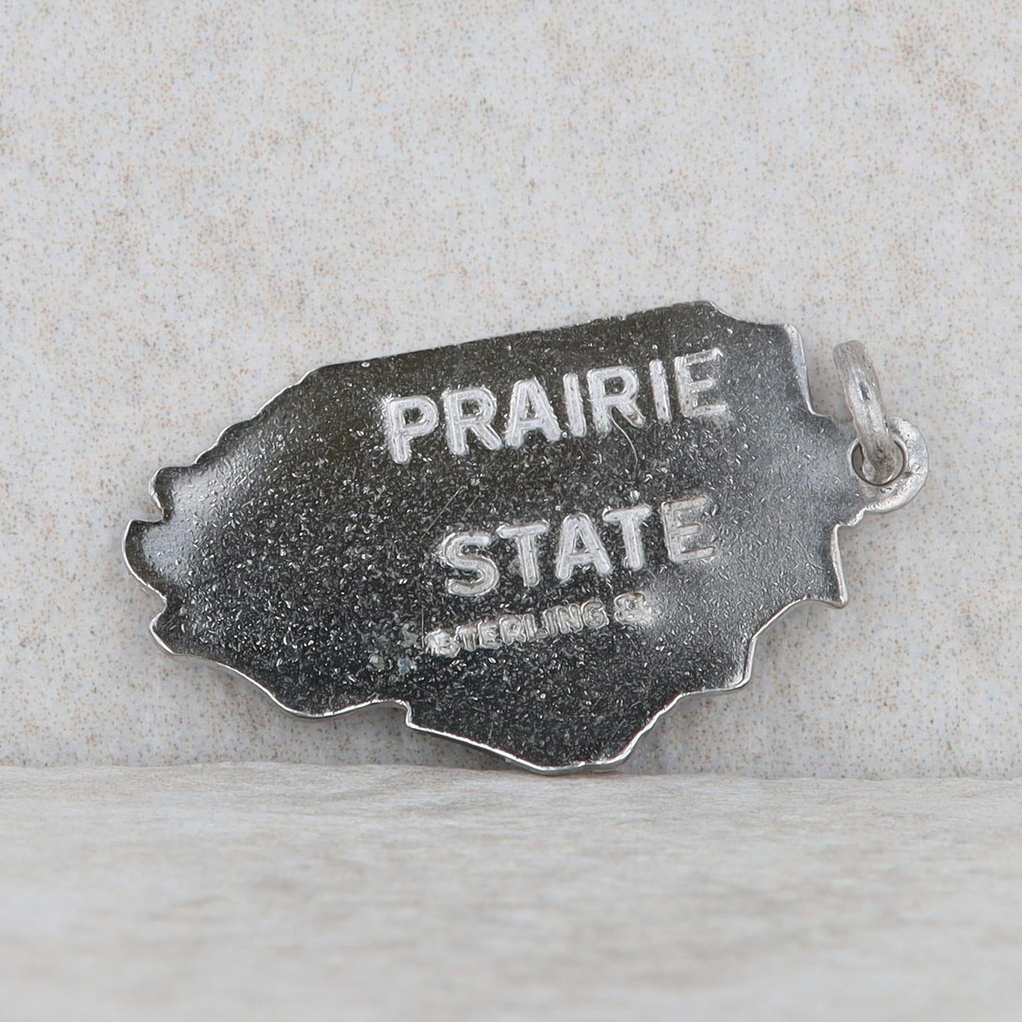 Sterling Silver Illinois State Enamel Charm 2.27g