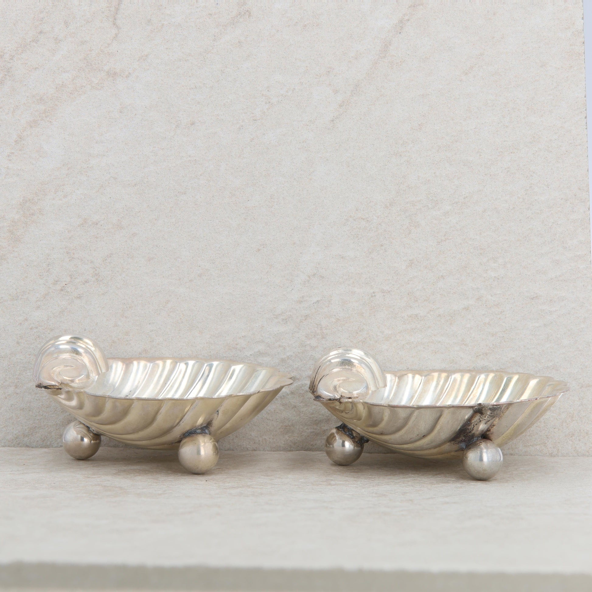 England Silver Shell Trinket/ Jewelry Dishes- Set