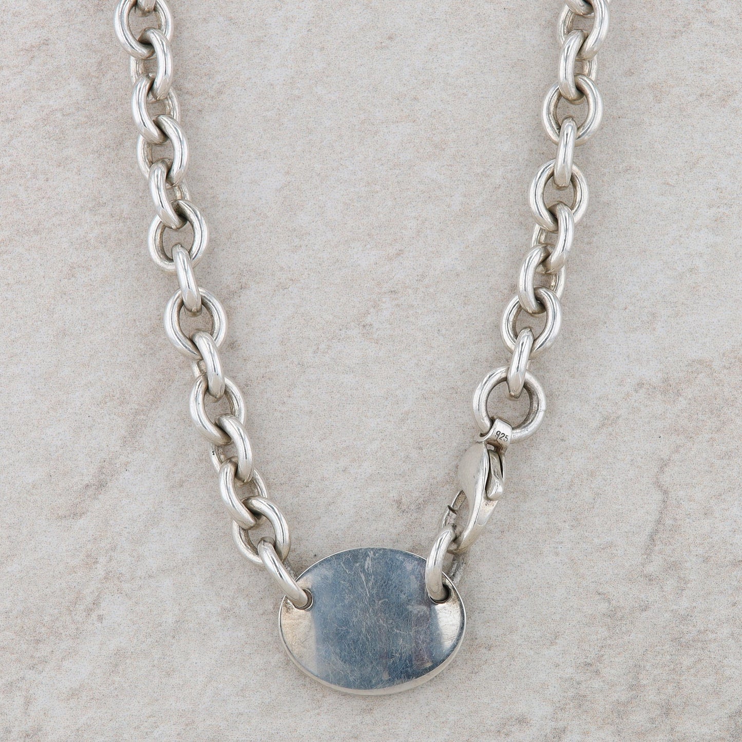 Tiffany & Co Sterling Silver 'Please Return to Tiffany' Tag Necklace