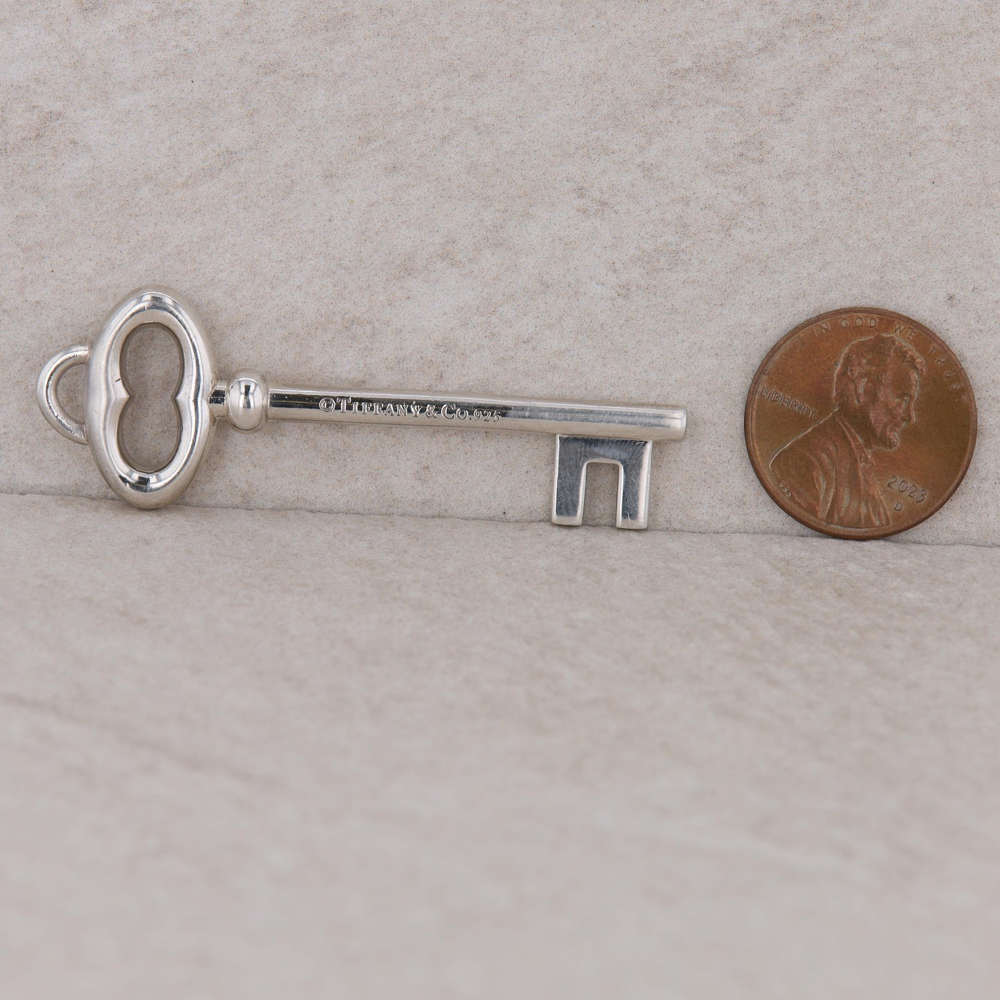 Tiffany & Co Sterling Silver Key Pendant/Charm 8.9g