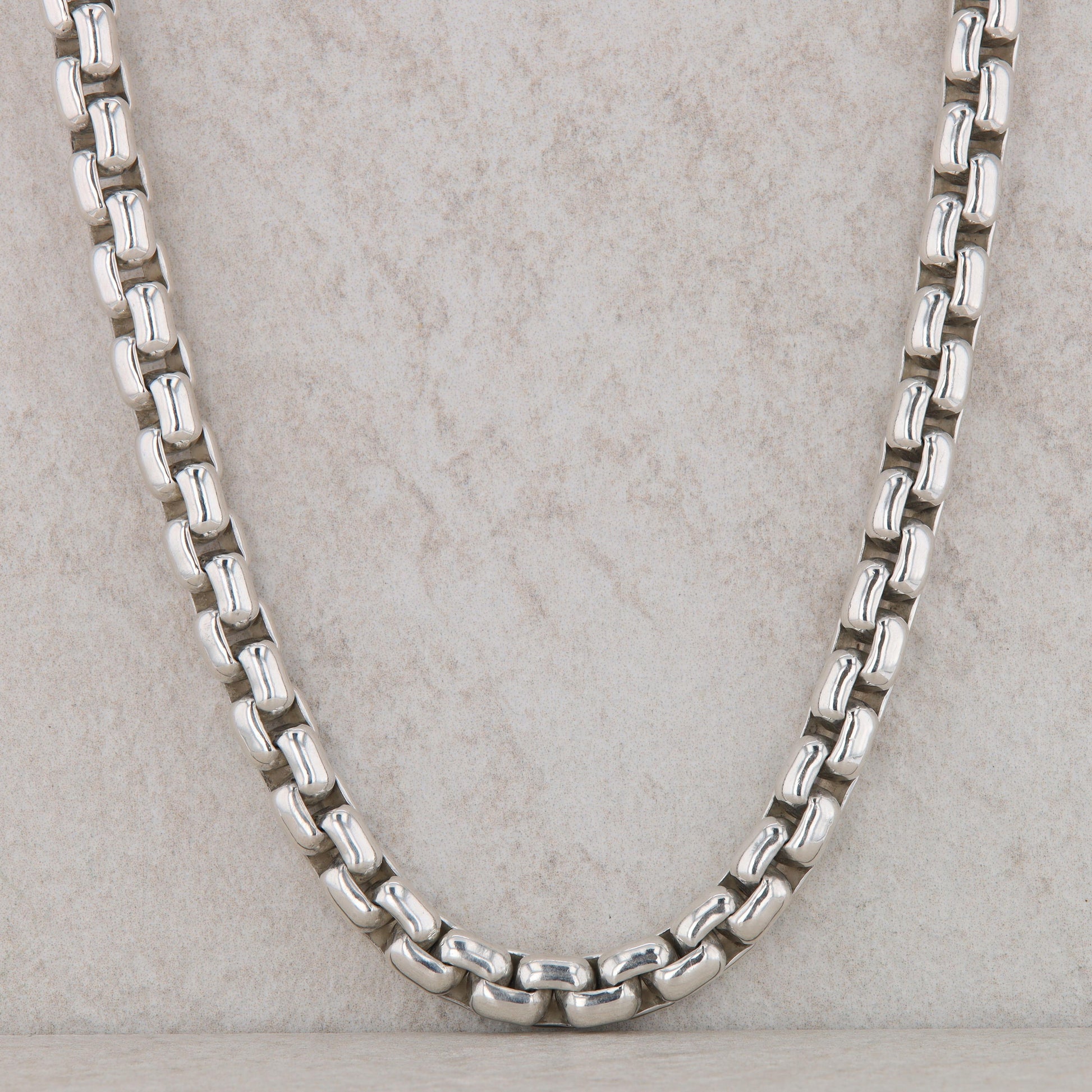 David Yurman Sterling Silver Rounded Box Chain 20"