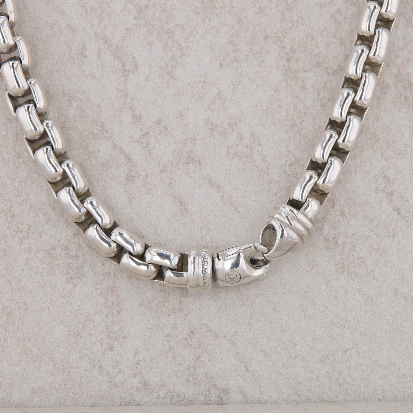 David Yurman Sterling Silver Rounded Box Chain 20"