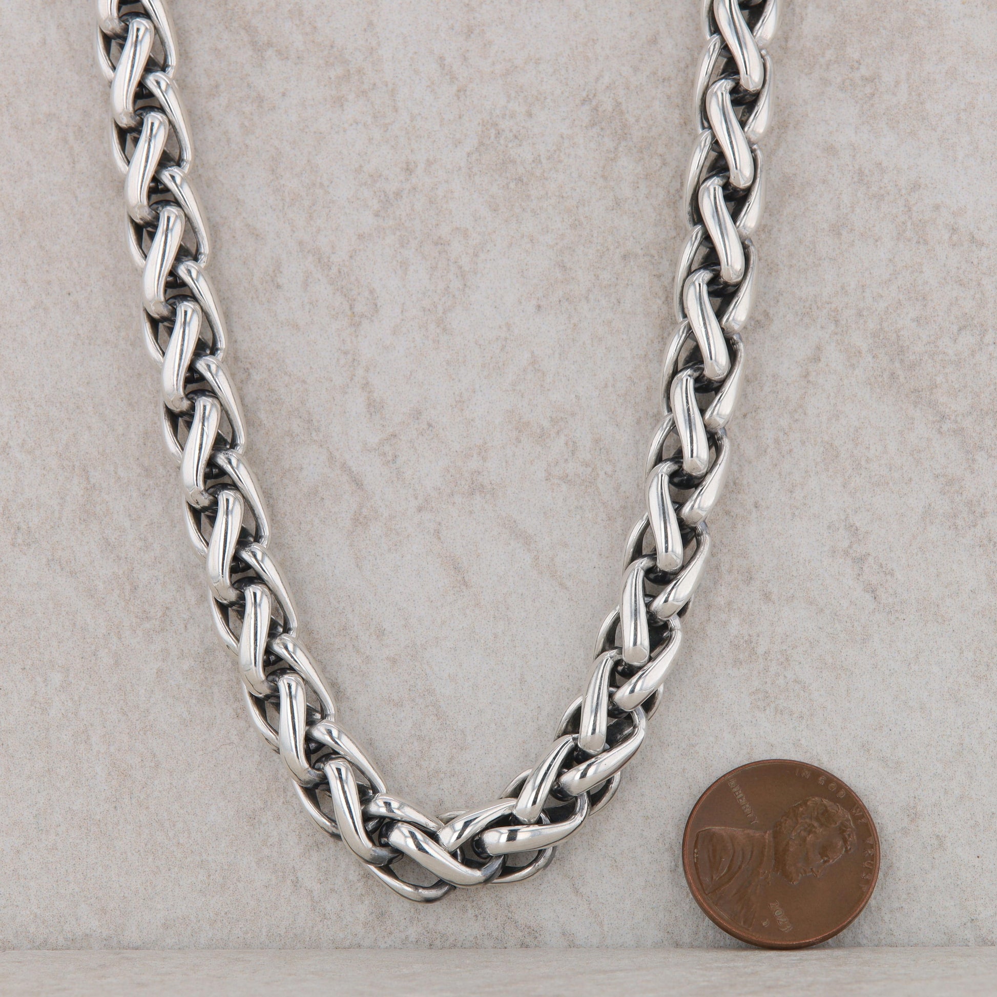 David Yurman 14k and Sterling Silver Wheat Chain