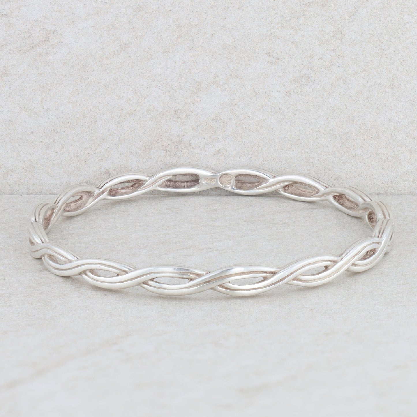 Slane and Slane Sterling Silver Twisted Bangle 18.30g