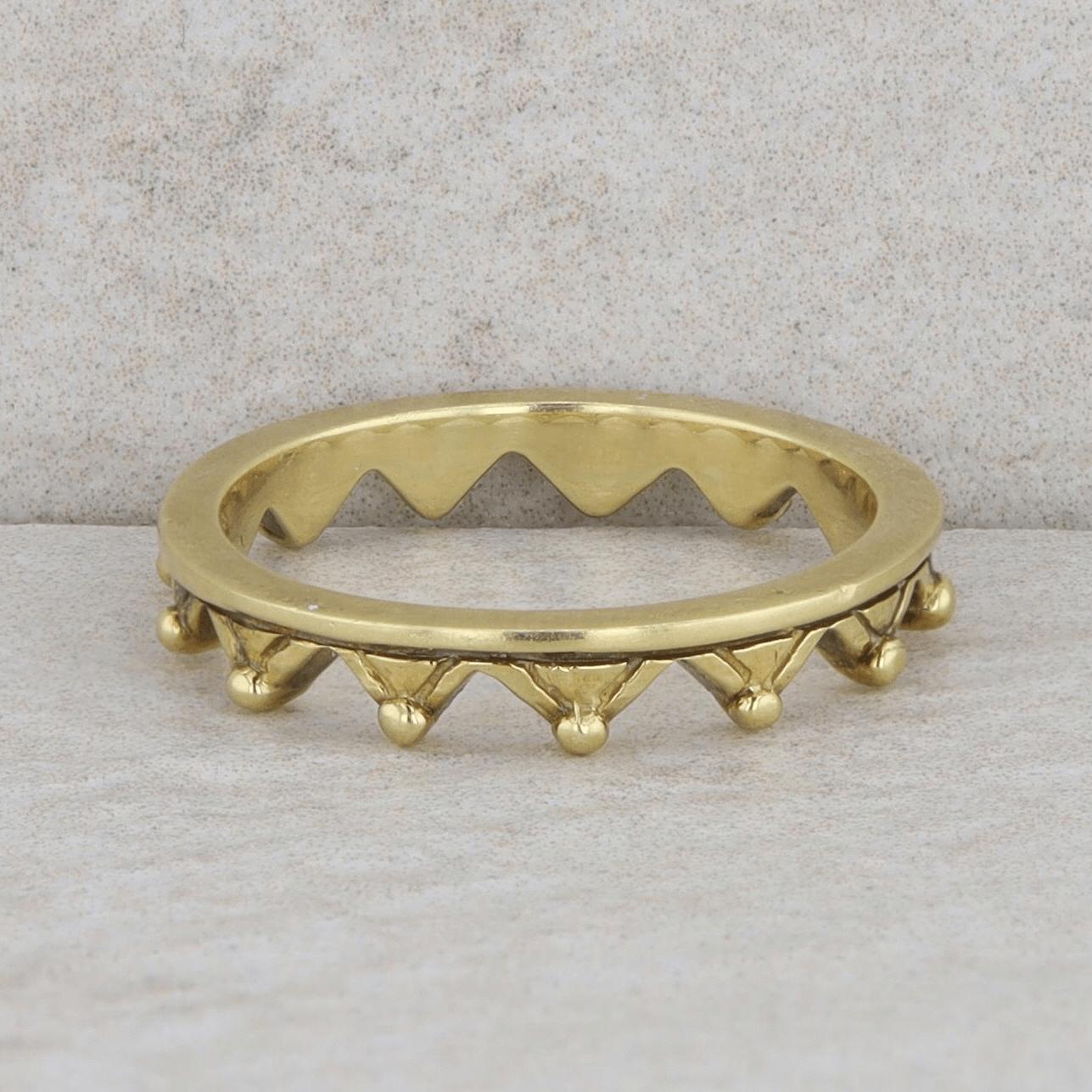 18k Yellow Gold Hidalgo Crown Band 3.5g