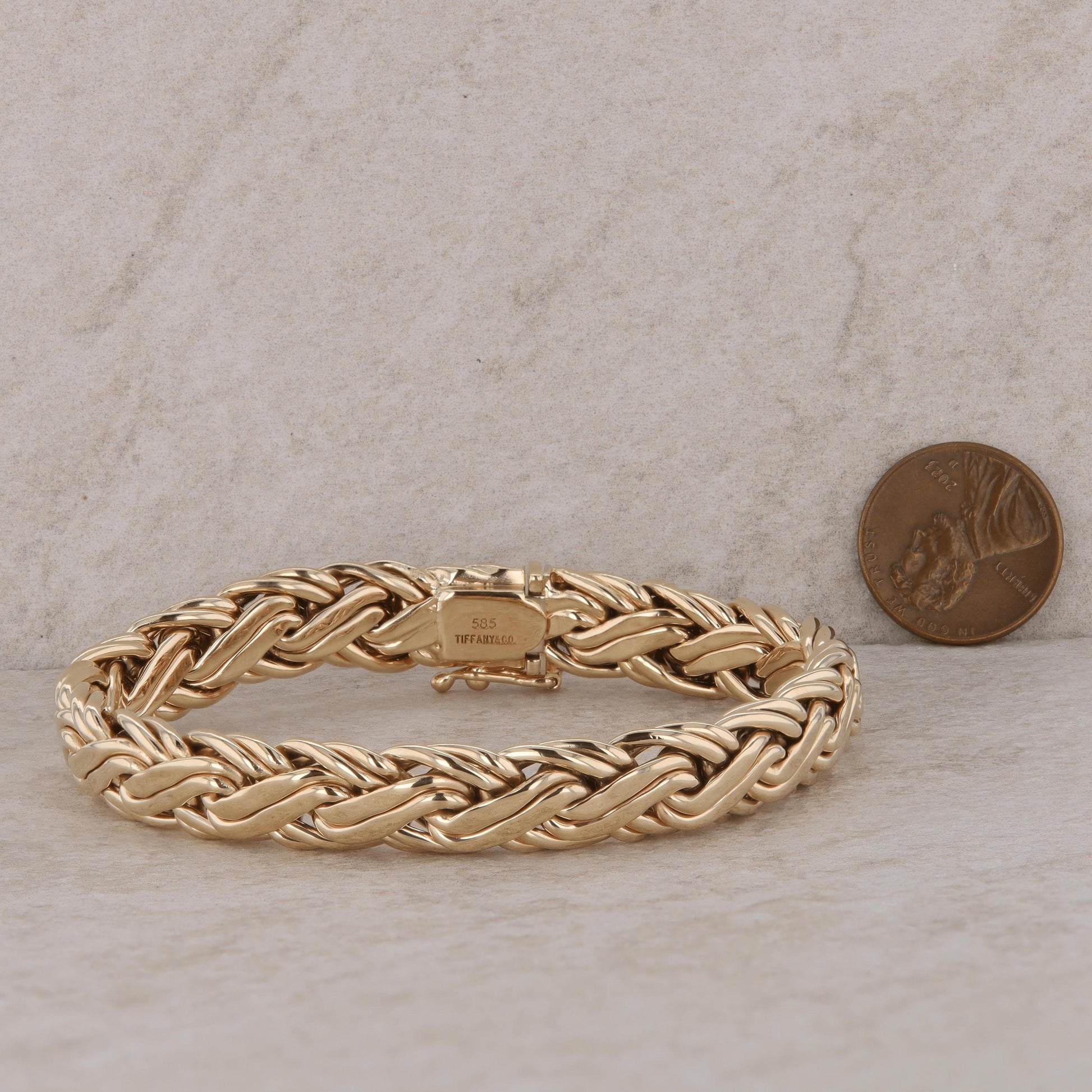 Tiffany & Co. 14k Yellow Gold Byzantine Style Bracelet