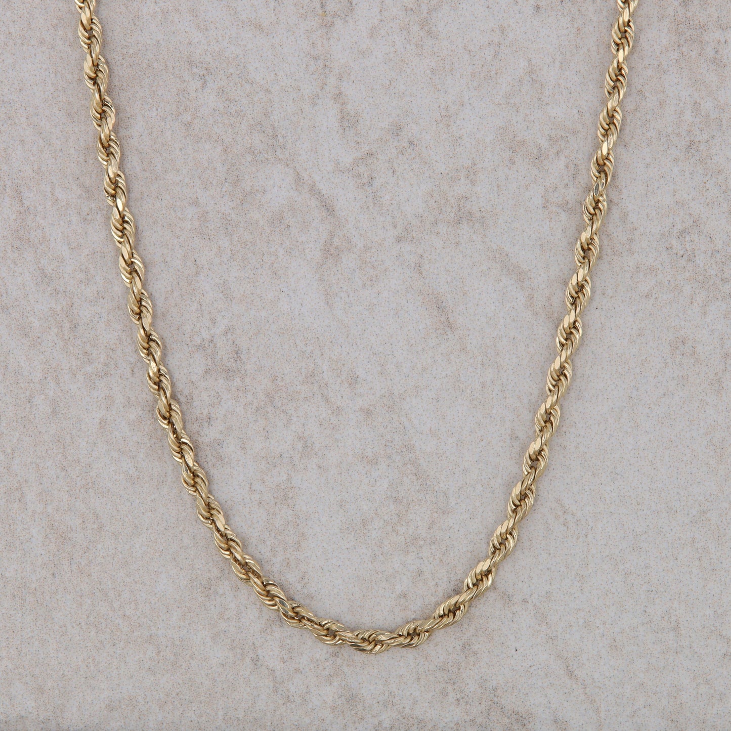 10k Yellow Gold 2mm Rope Chain 18" 2.31g