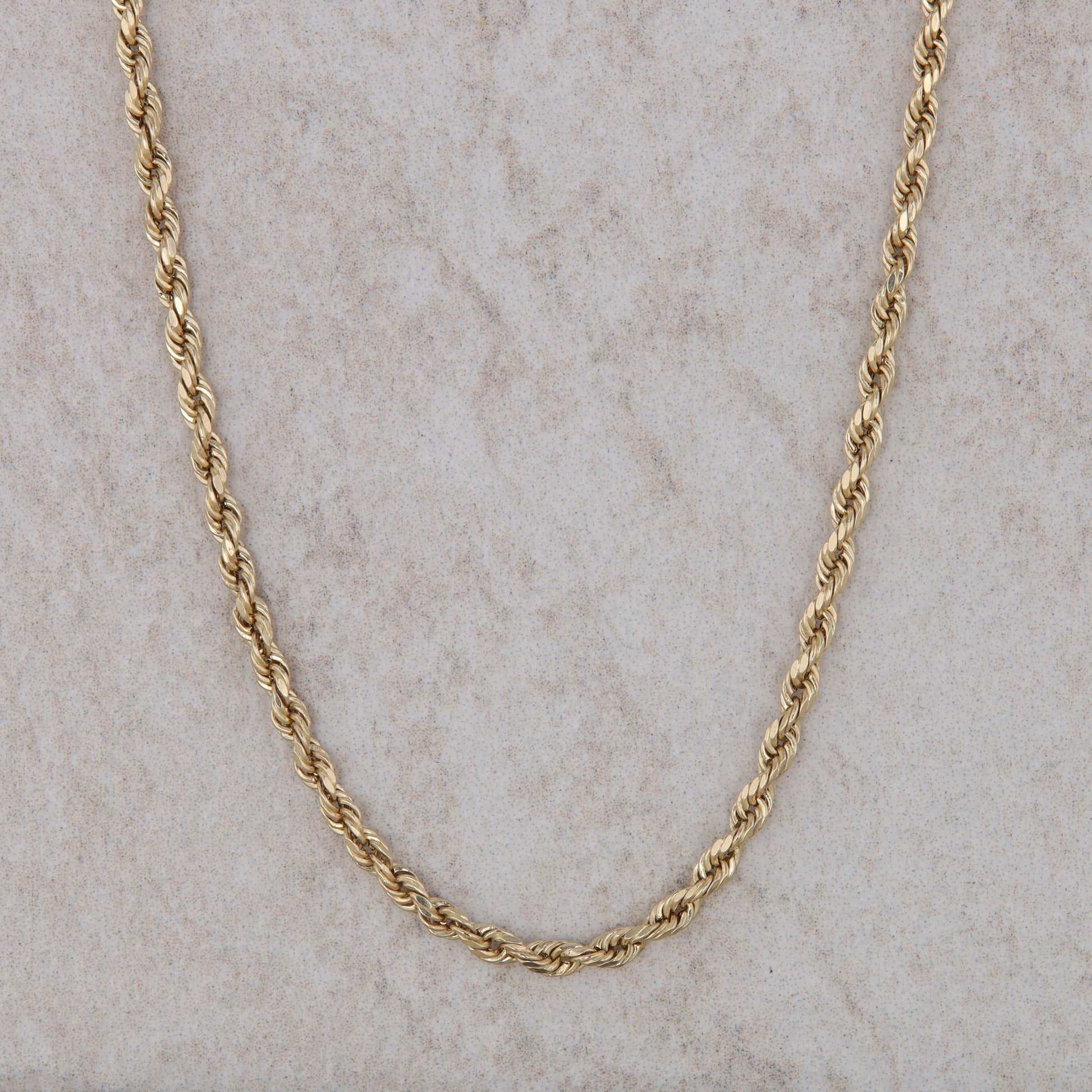 10k Yellow Gold 2mm Rope Chain 18" 2.31g