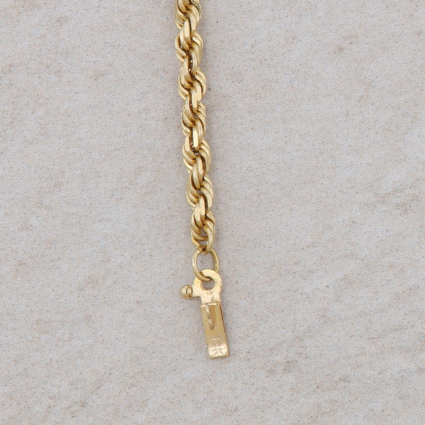 14k Yellow Gold Rope Chain 20" 15.57g