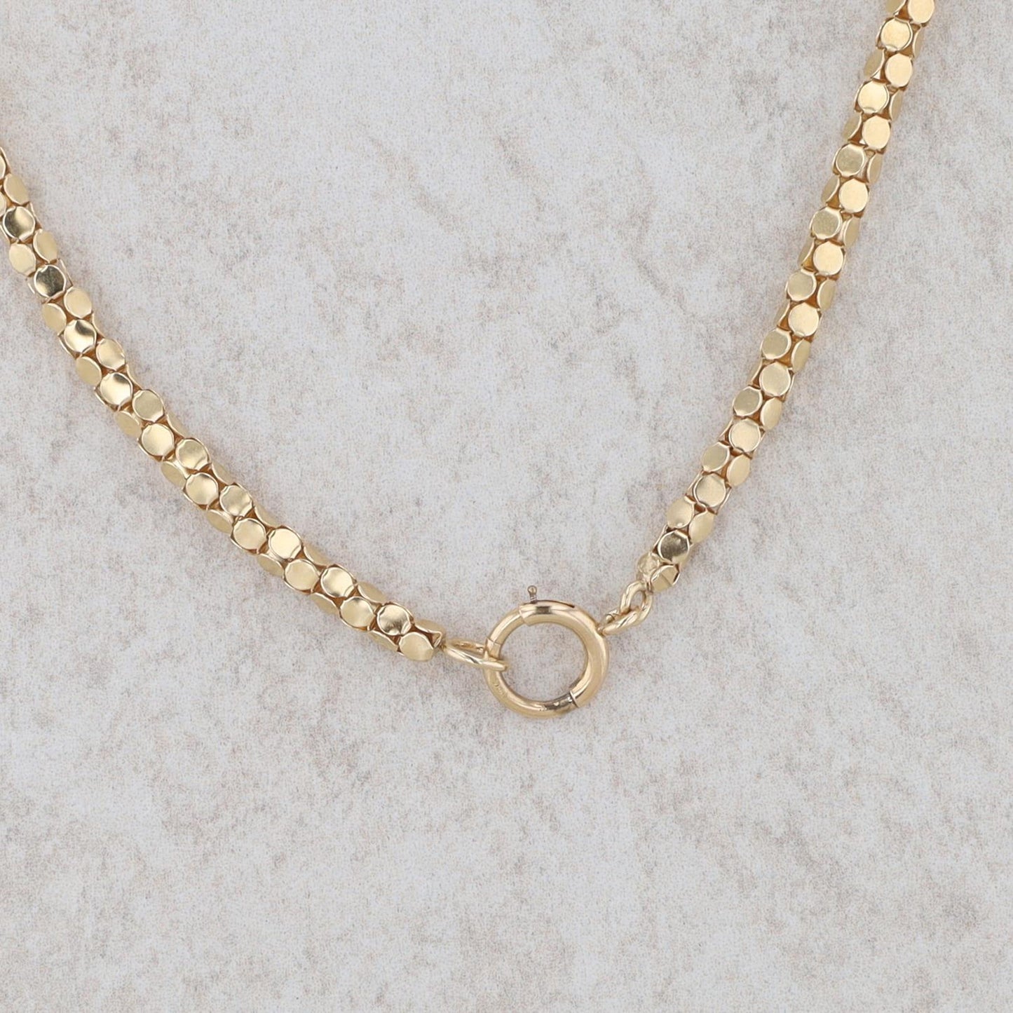 14k Yellow Gold Popcorn Chain 30" 20.38g