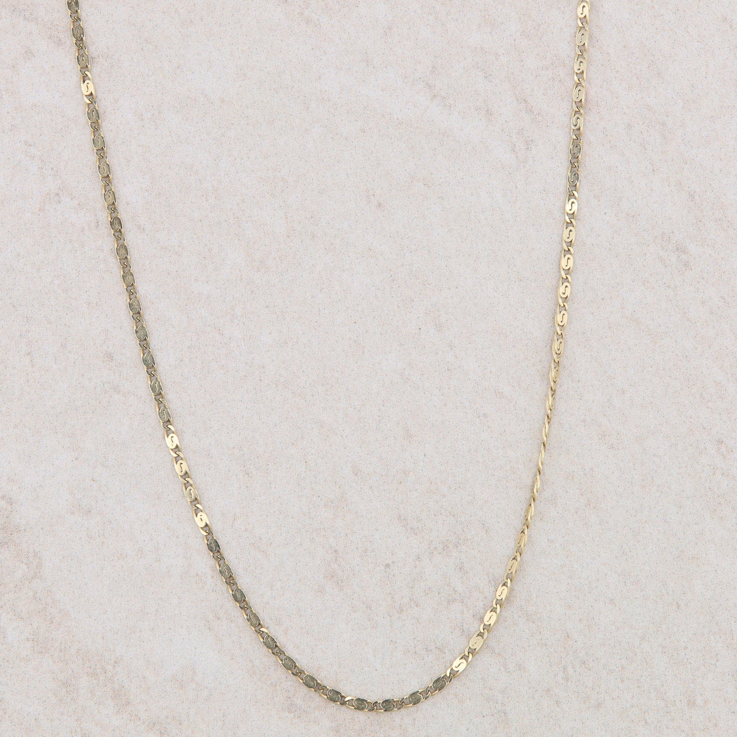 14k Yellow Gold Serpentine Chain 2.2g