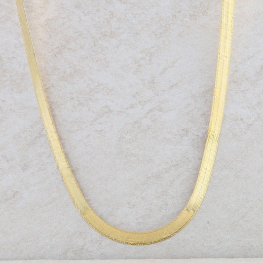 14k Yellow Gold Herringbone Chain 11.14g