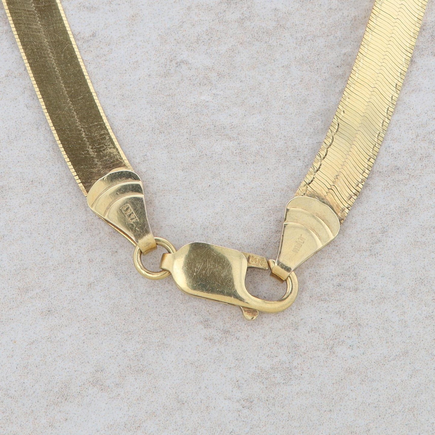 14k Yellow Gold Herringbone Chain 11.14g