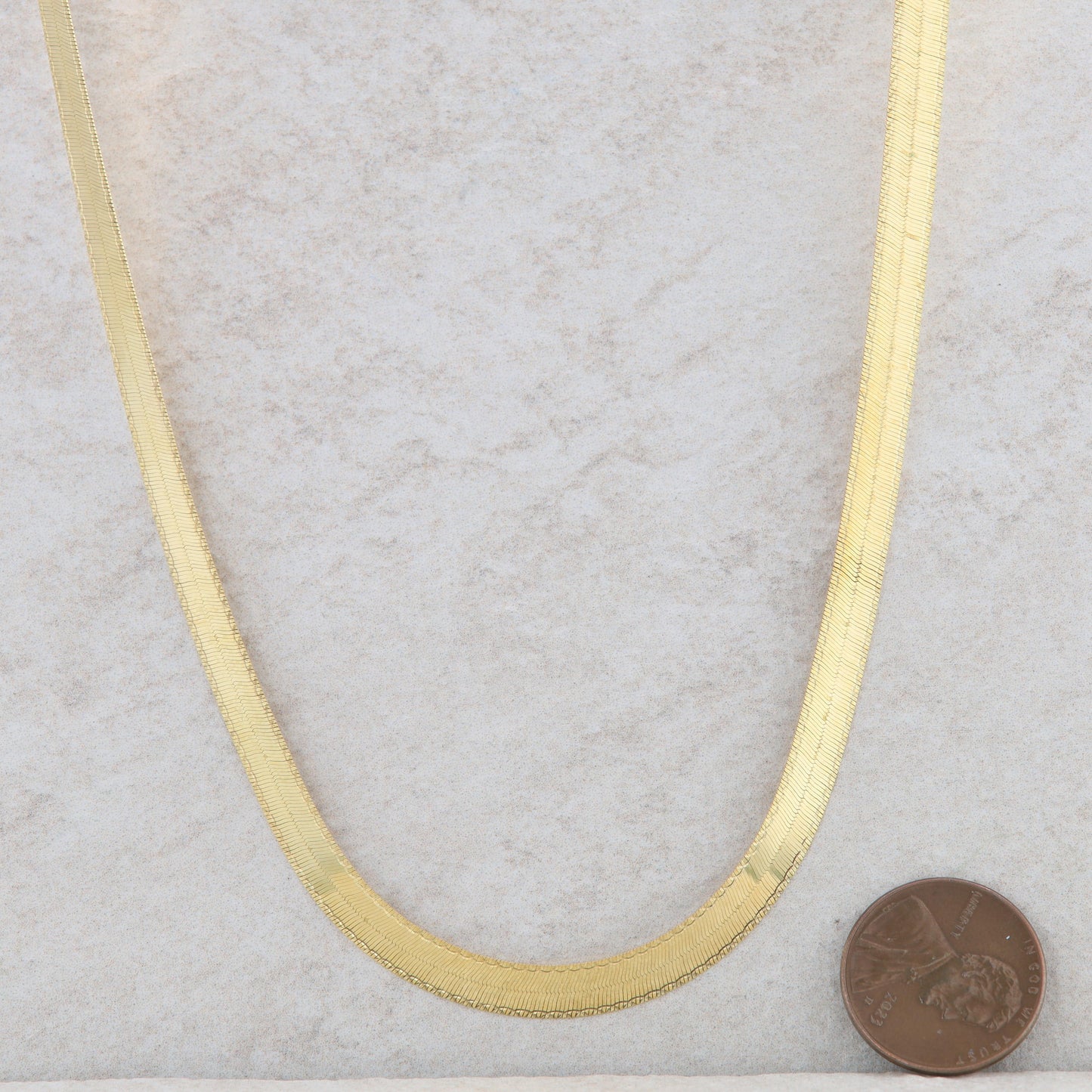 14k Yellow Gold Herringbone Chain 11.14g