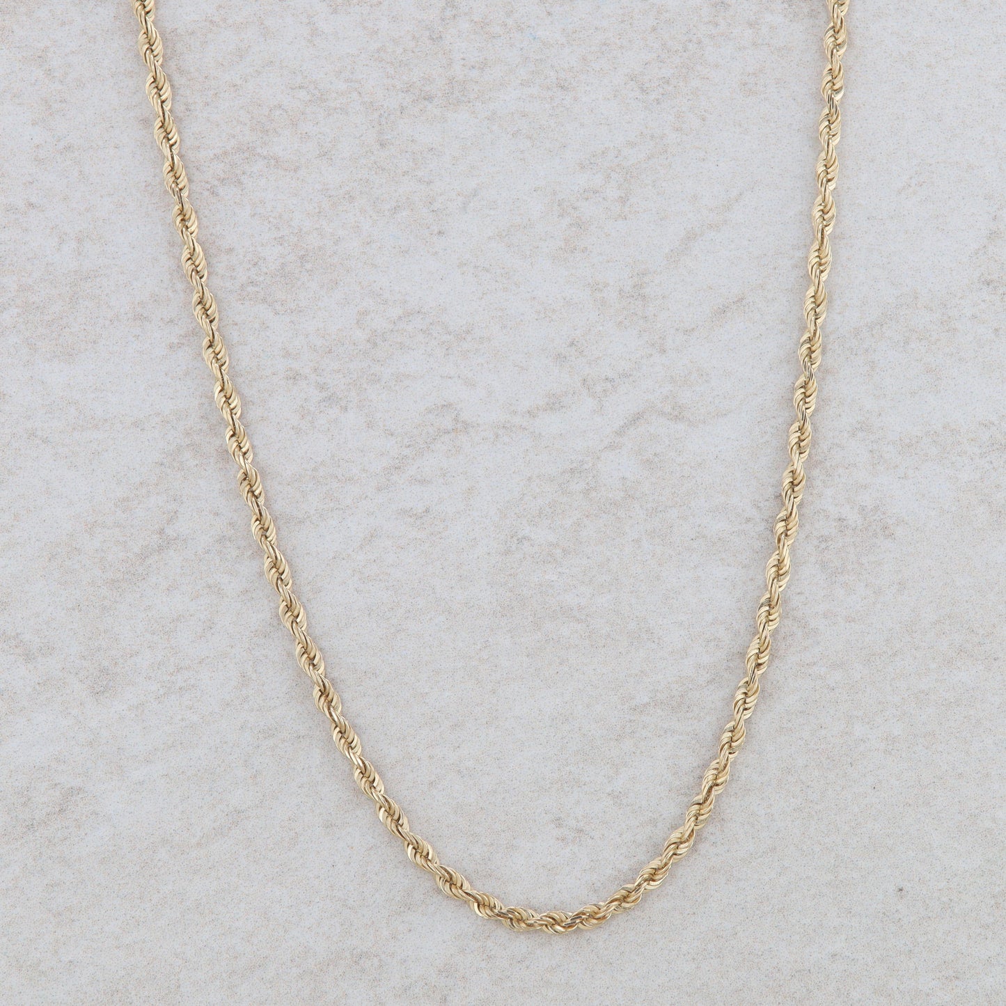 10k Yellow Gold Rope Chain 18" 5.92g