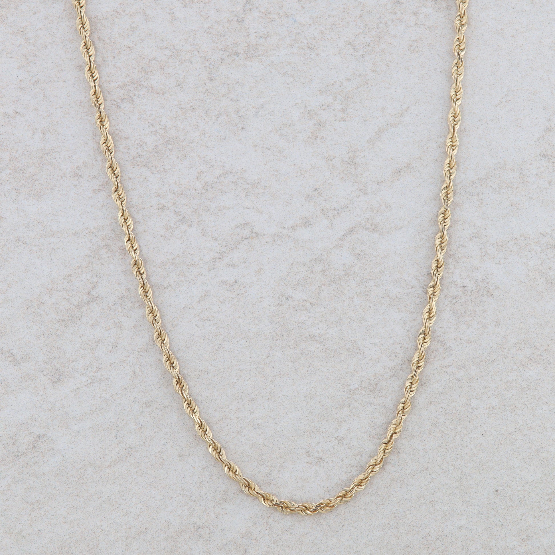 10k Yellow Gold Rope Chain 18" 5.92g