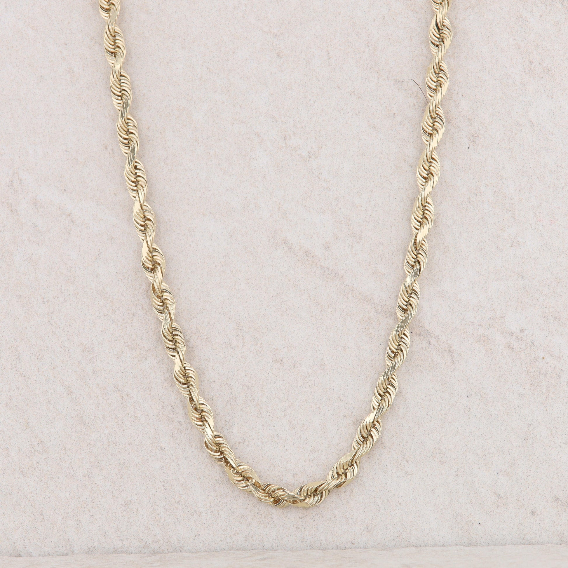 10k Yellow Gold Silk Rope Chain 20" 17.6g