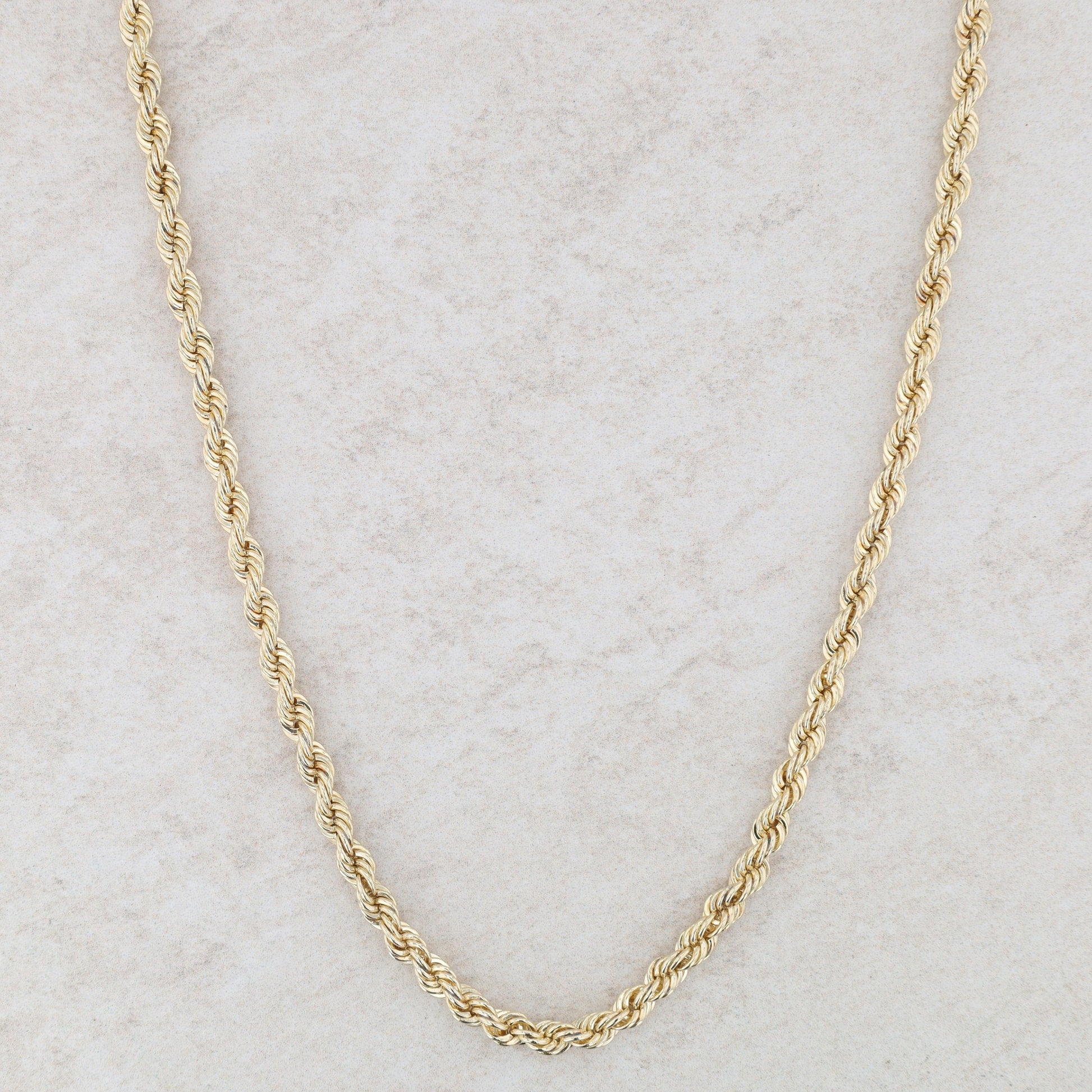 14k Yellow Gold Rope Chain 24" 34.25g