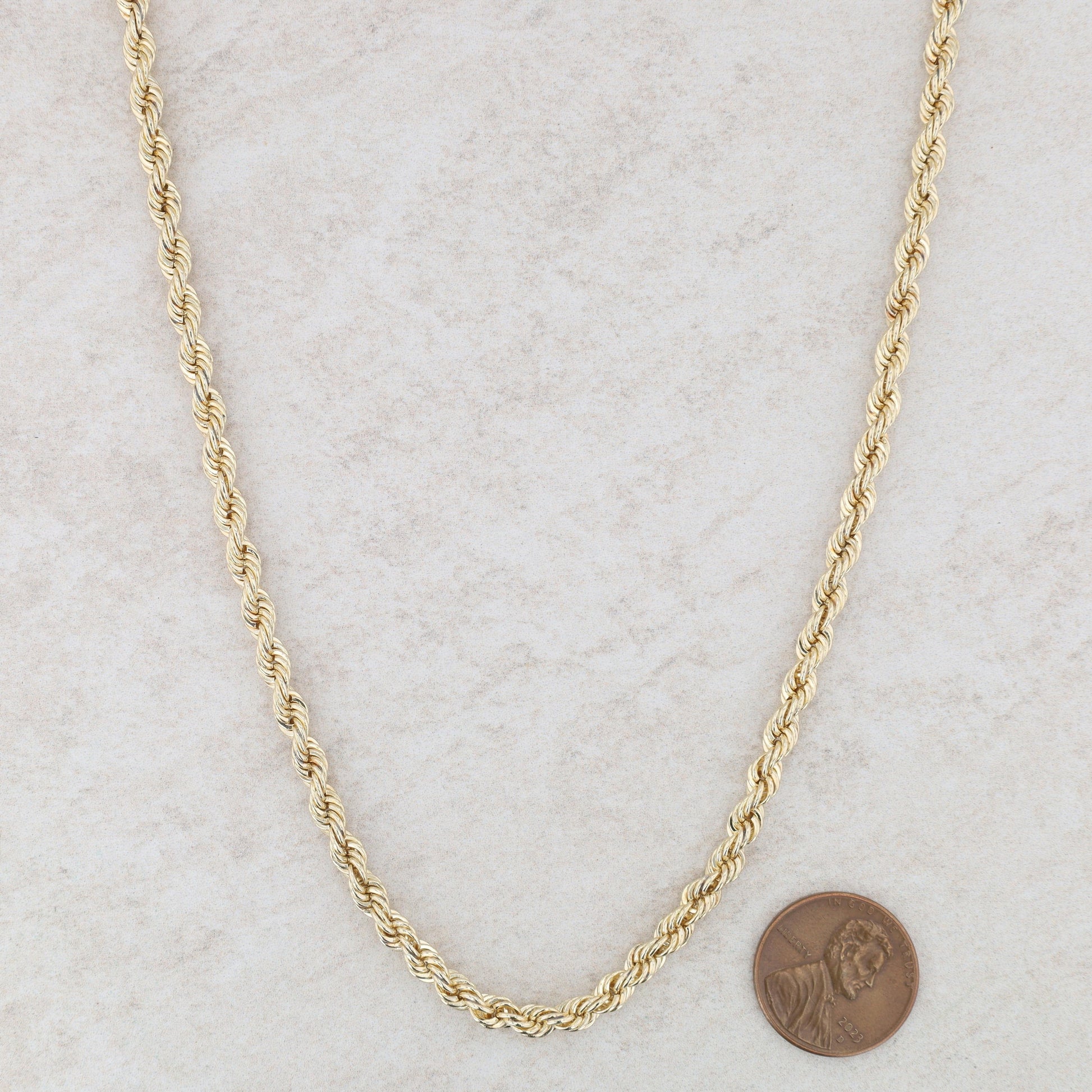 14k Yellow Gold Rope Chain 24" 34.25g