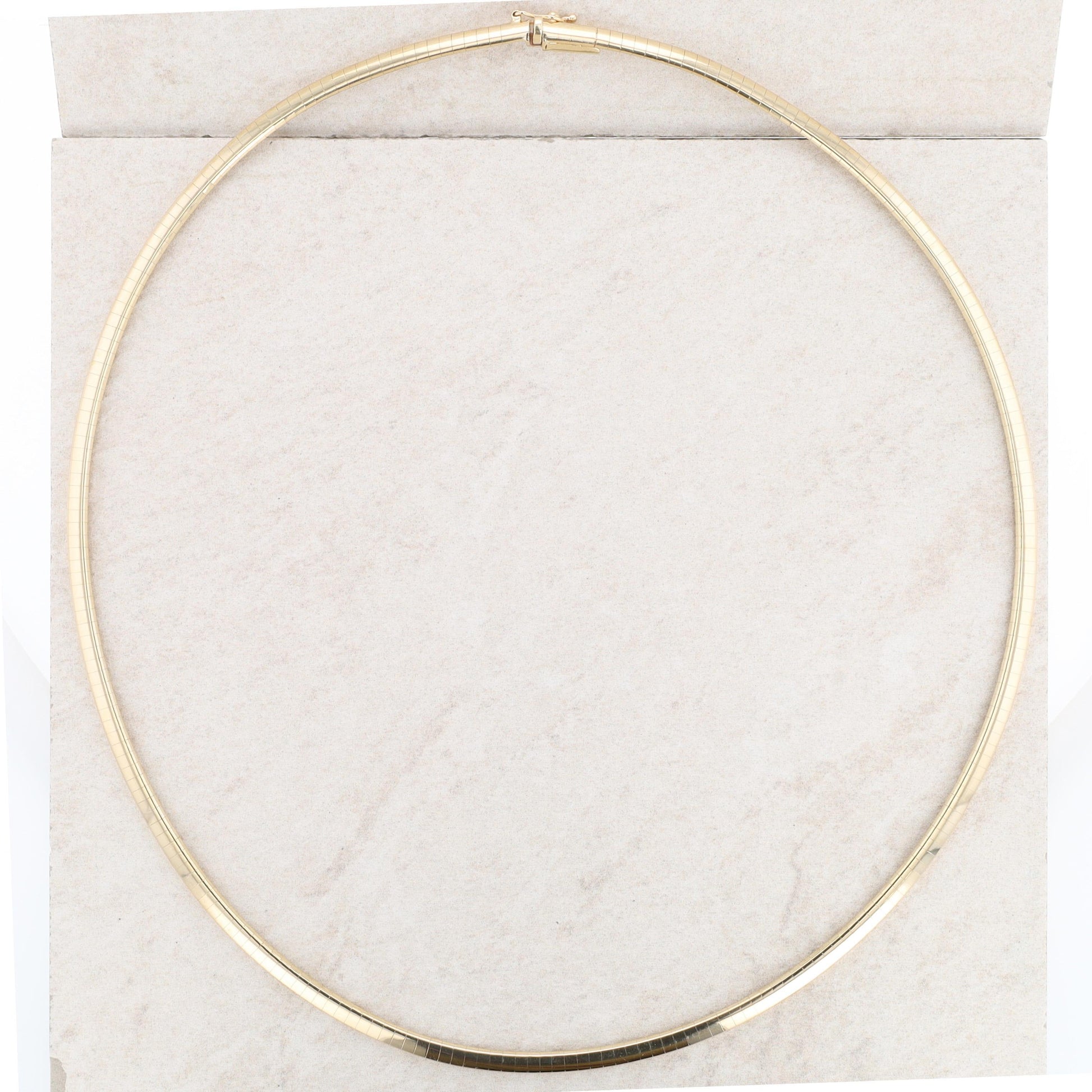 14k Yellow Gold 3.2mm 16" Omega Chain Necklace