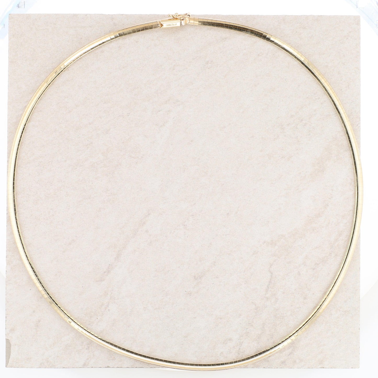 14k Yellow Gold 3.2mm 16" Omega Chain Necklace