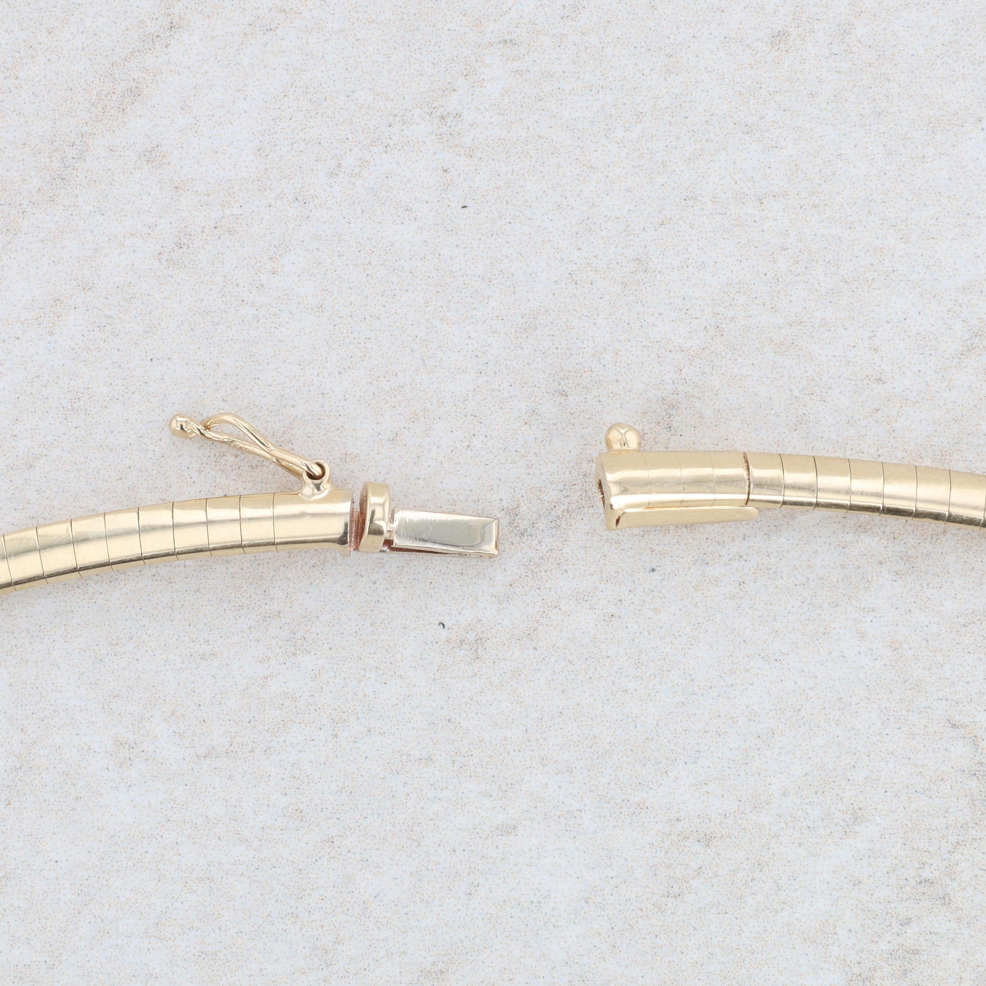 14k Yellow Gold 3.2mm 16" Omega Chain Necklace
