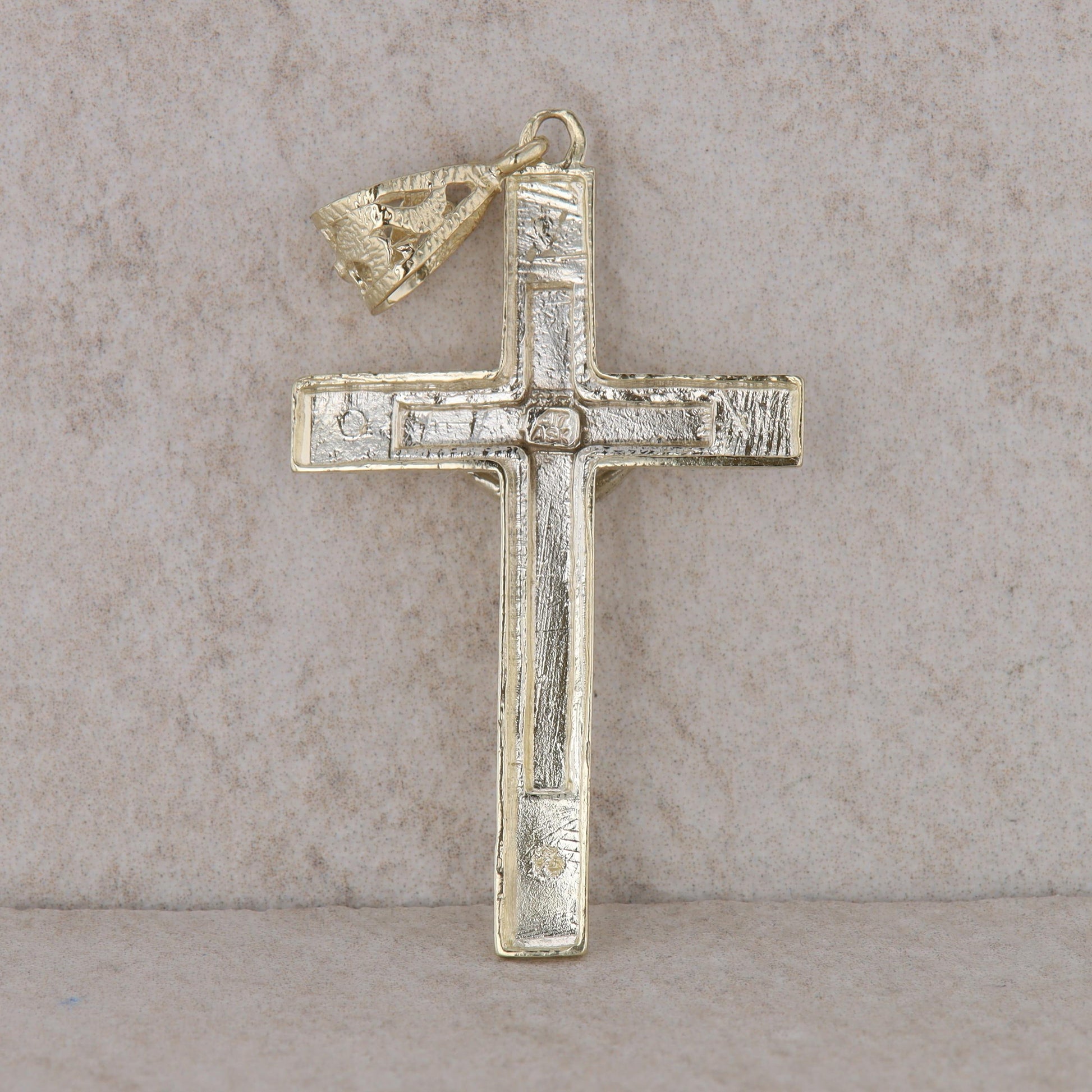 10k Yellow Gold Crucifix Men's Cross Pendant 3.65g