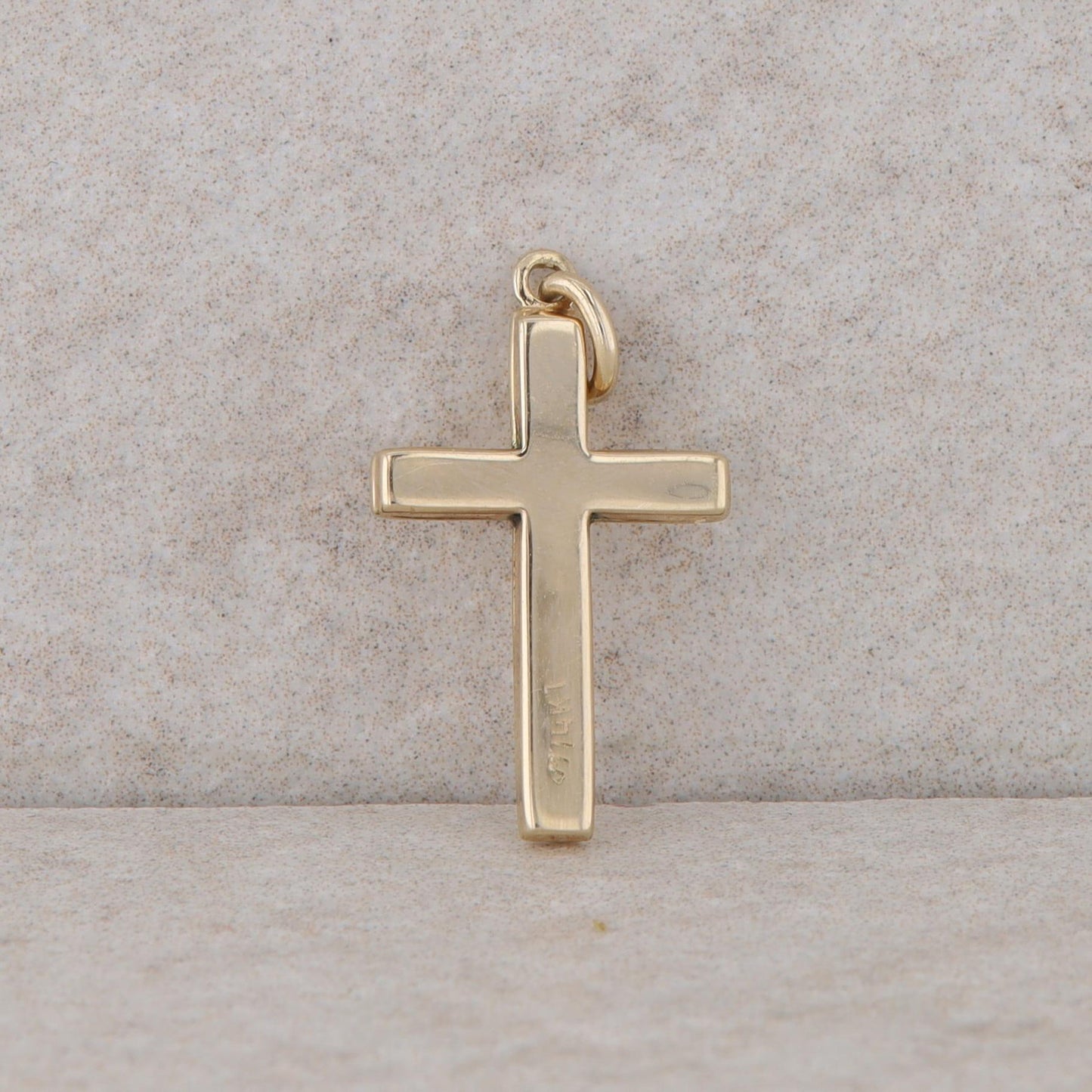 14k Yellow Gold Cross Pendant 0.40g