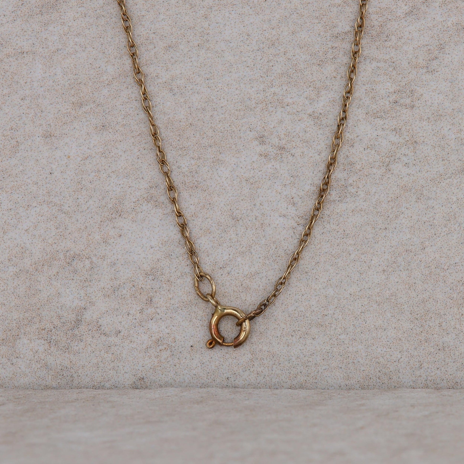 14k Yellow Gold Diamond Twist Style Necklace